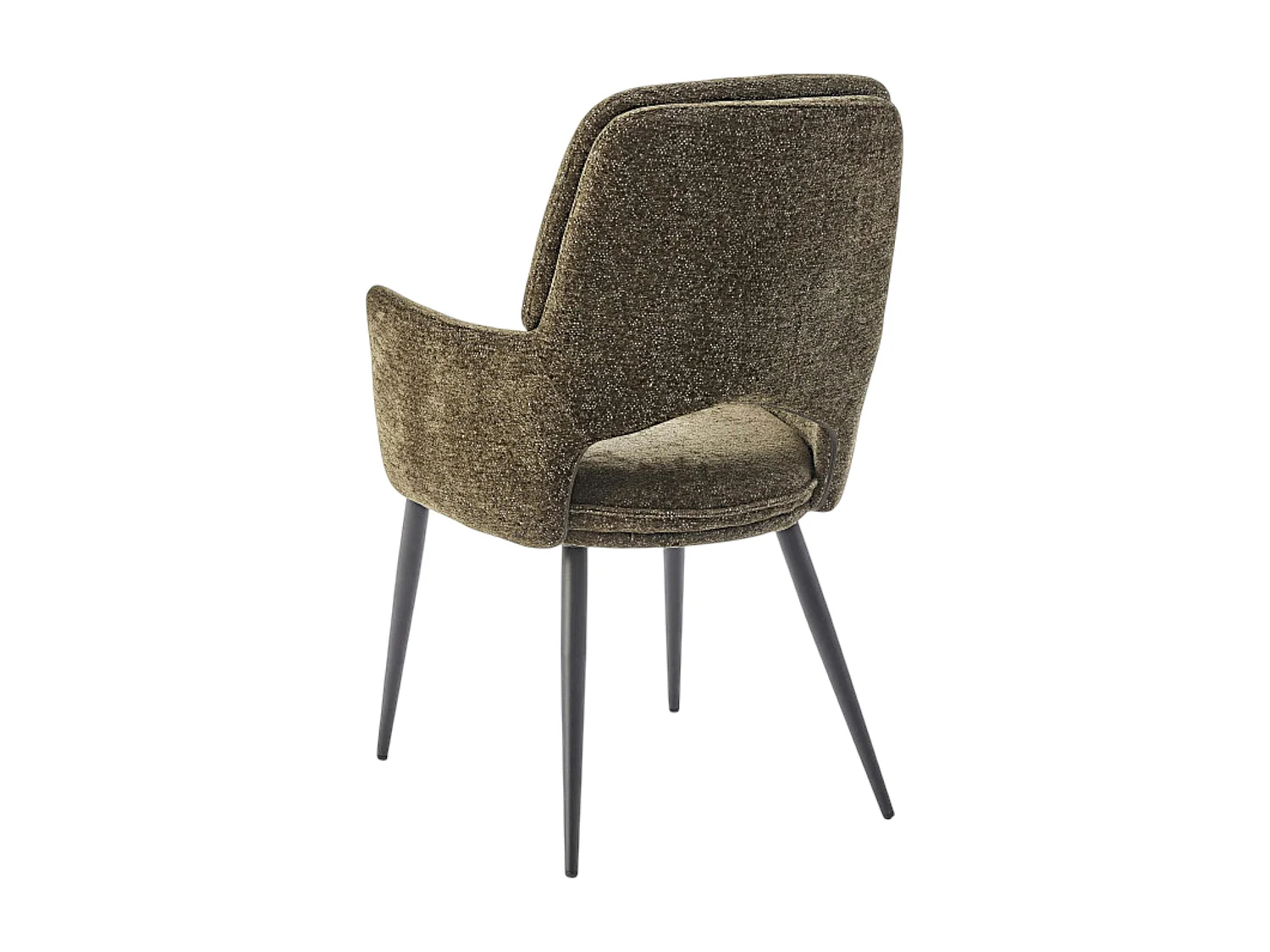 Fauteuil de table vert à dossier ouvert (lot de 2) LIGURIE