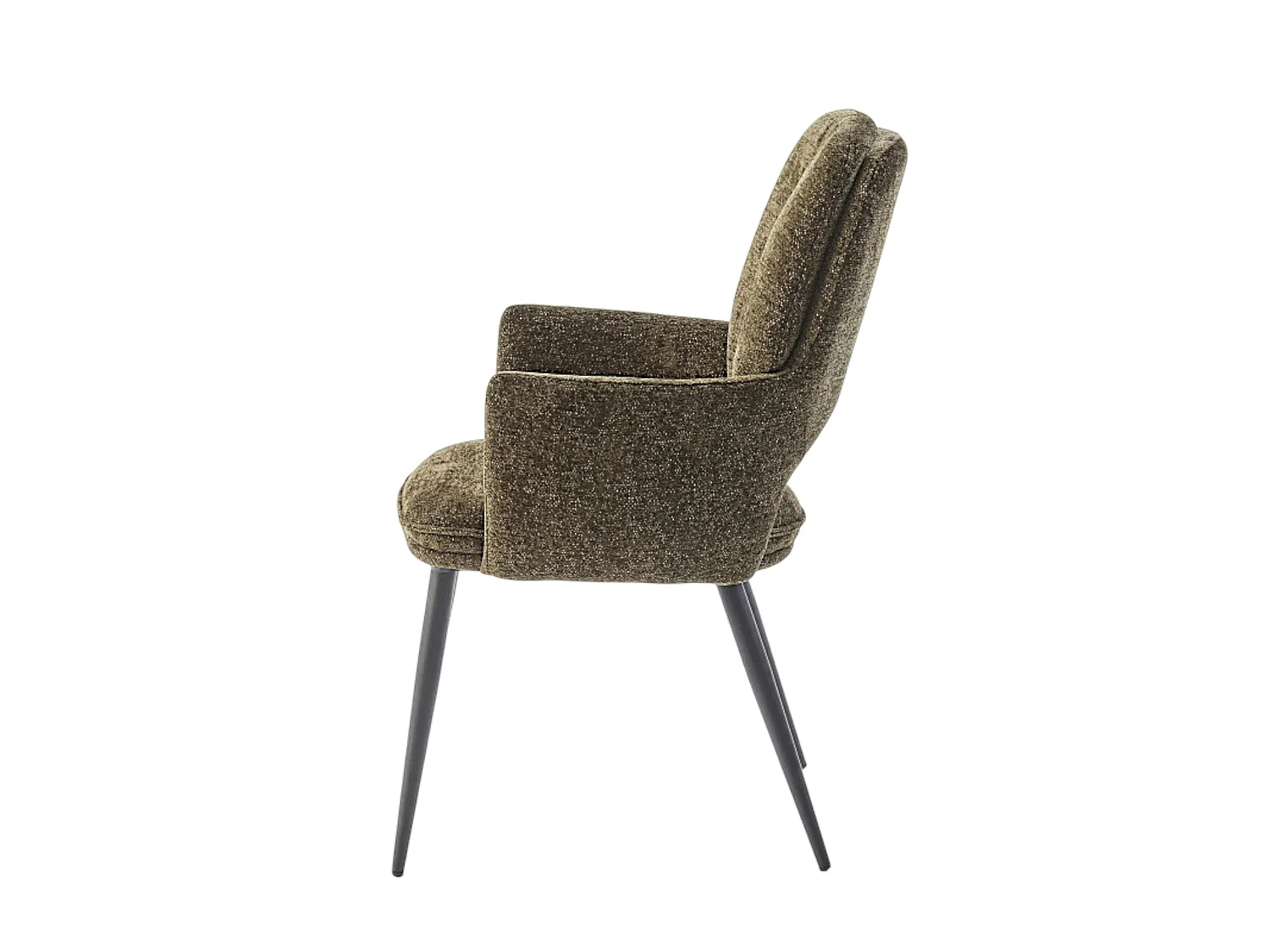 Fauteuil de table vert à dossier ouvert (lot de 2) LIGURIE