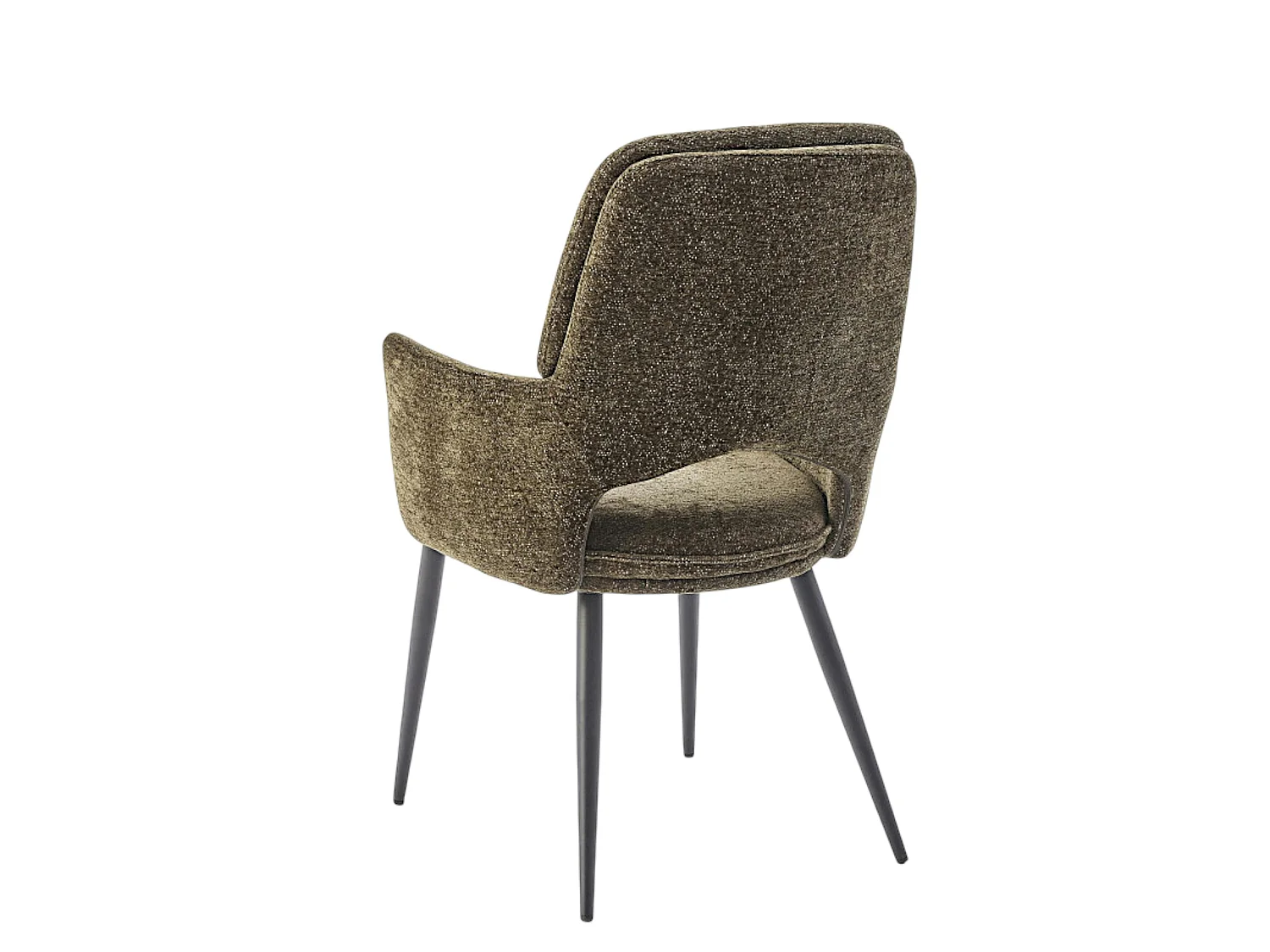Fauteuil de table vert à dossier ouvert (lot de 2) LIGURIE