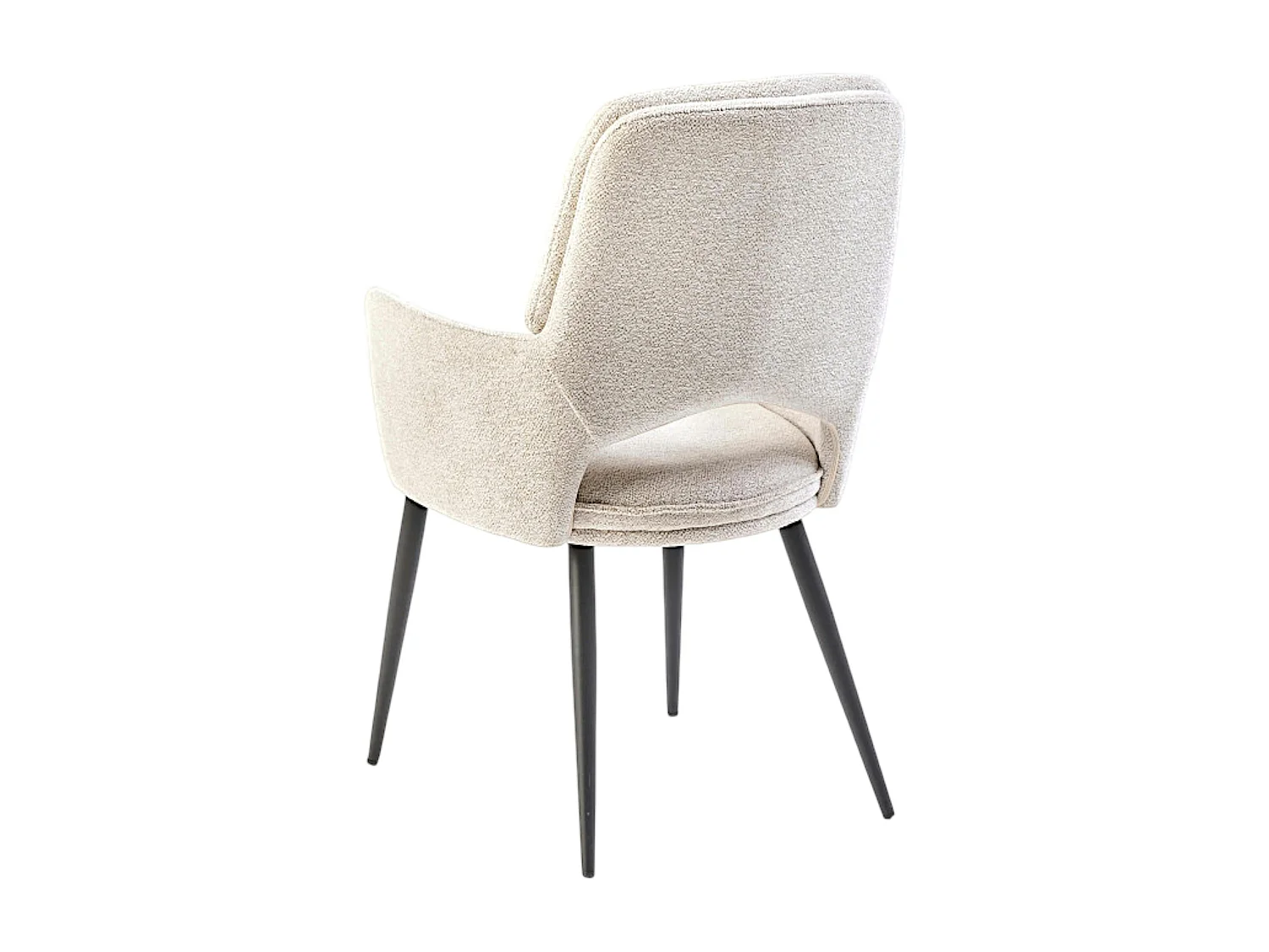 Fauteuil de table beige à dossier ouvert (lot de 2) LIGURIE