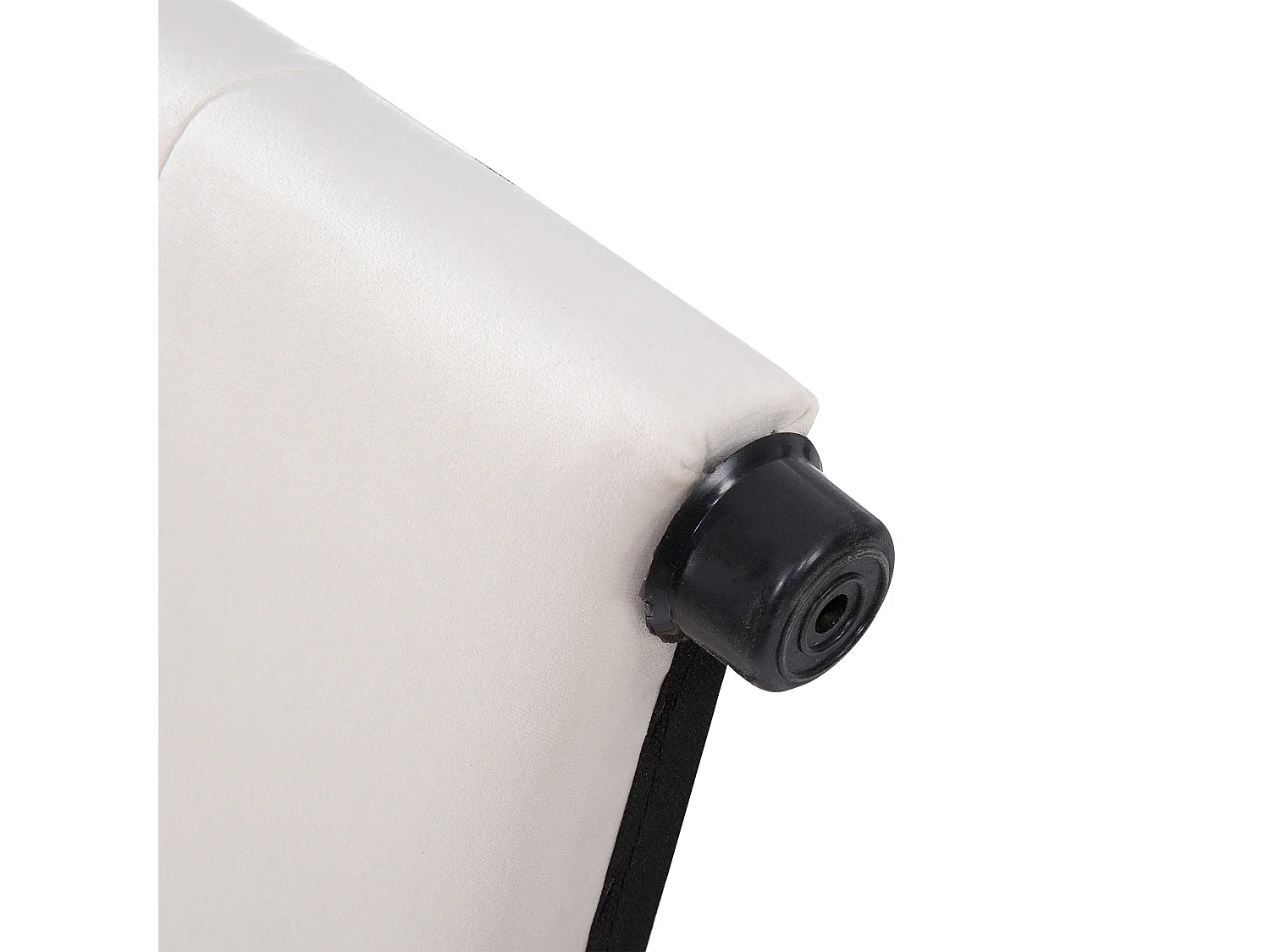 Lit double 210x146x106 cm avec sommier à lattes et tête de lit et grands tiroirs Revêtement velours en beige pour adultes et adolescents