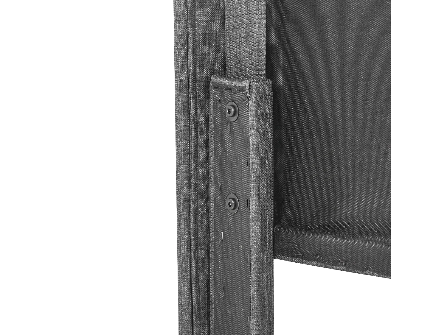 Lit double 146×208cm avec tête de lit pied de lit sommier à lattes - noir - (Avec matelas)