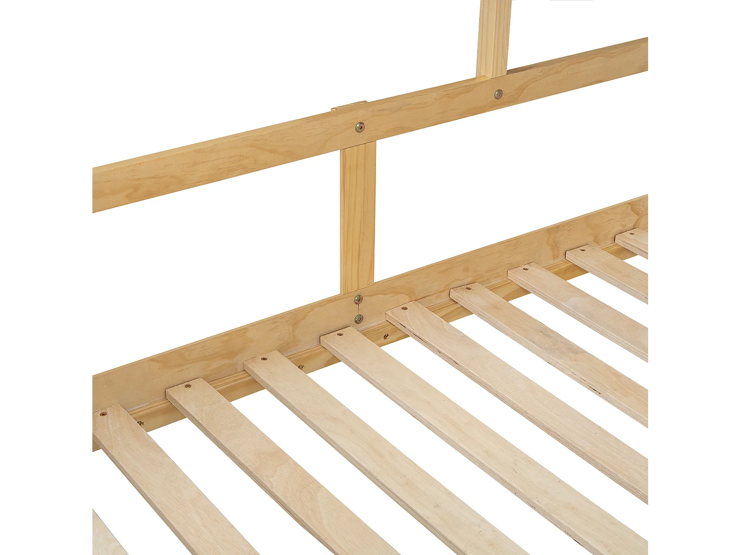 Lit enfant 204x96.5x159 cm avec quatre tiroirs et un petit escalier et une rambarde Style chalet en blanc pour enfants et adolescents