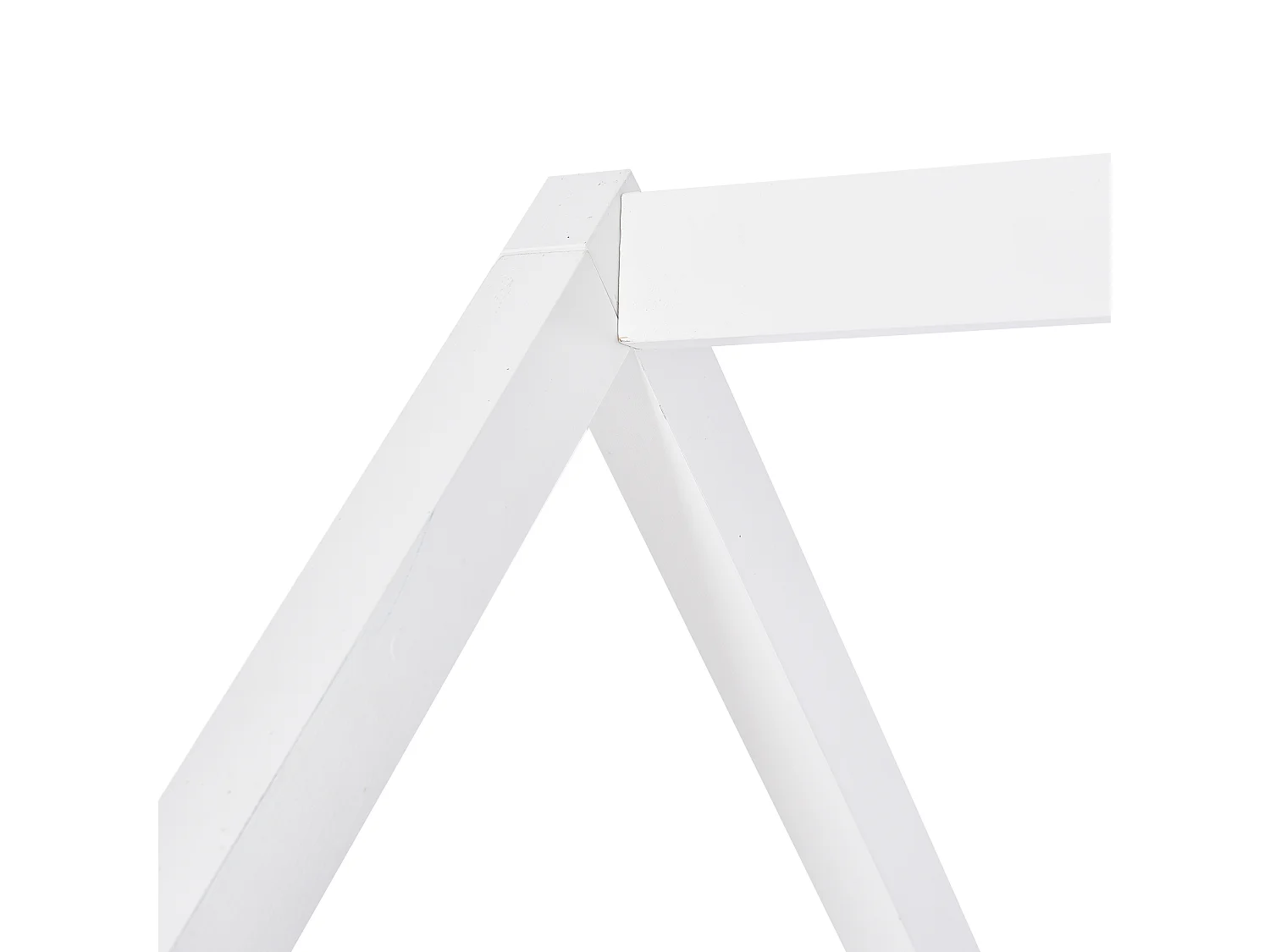 Lit enfant 207x97x174 cm avec deux fenêtres cadre en pin Matériaux MDF en blanc pour enfants et adolescents