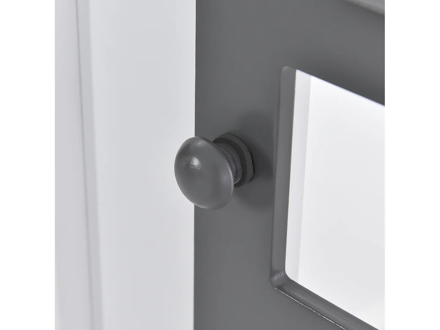 Lit enfant 207x97x174 cm avec deux fenêtres cadre en pin Matériaux MDF en blanc pour enfants et adolescents