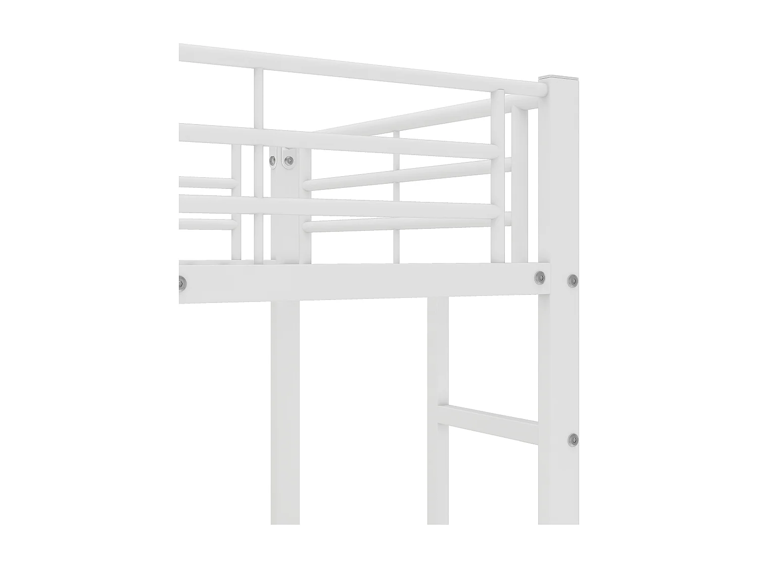 Lit superposé 204.5x95.5x180.5 cm avec table et étagères et garde-corps et échelle Couleur naturelle pour enfants et adolescents