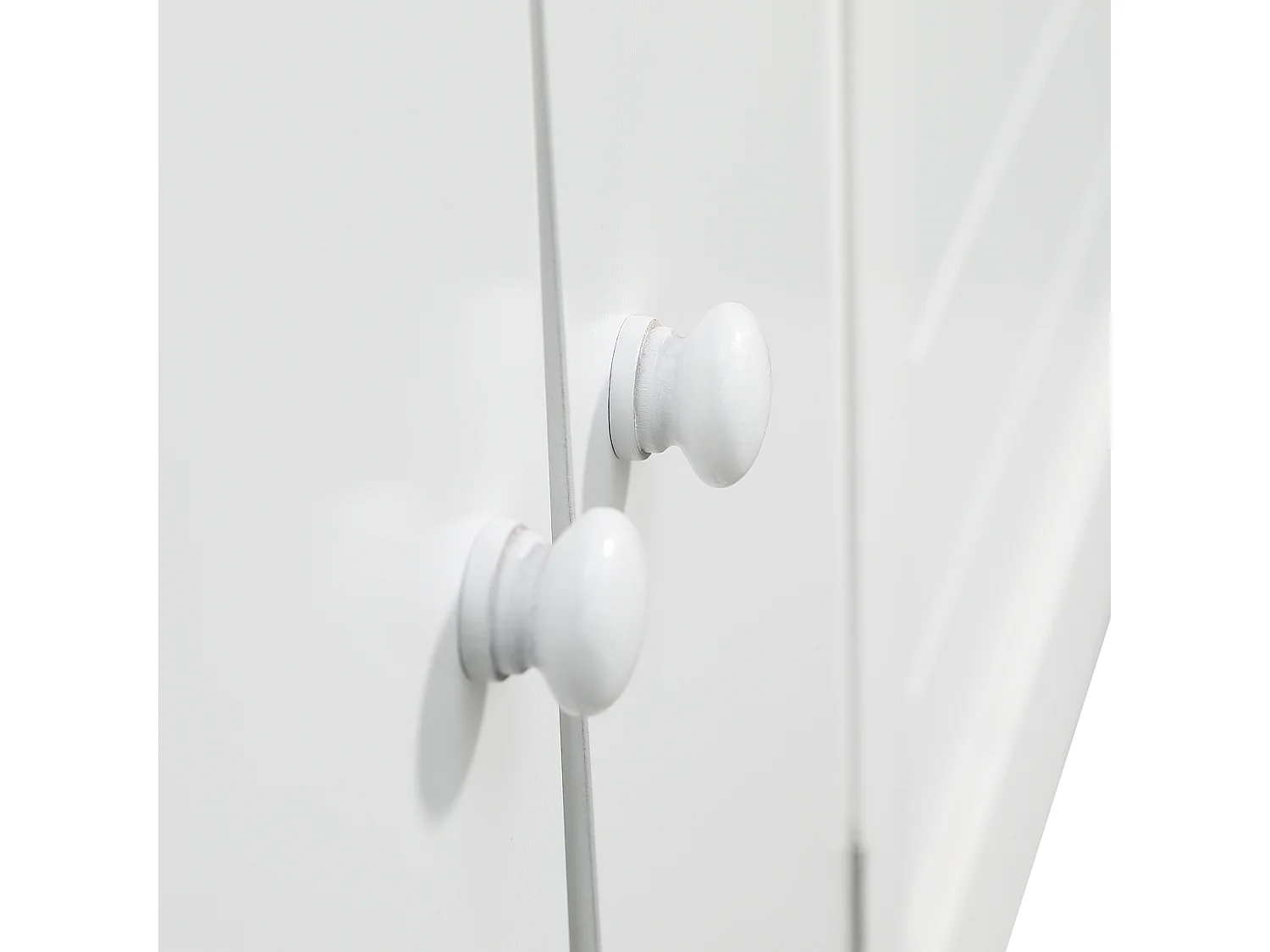 Lit enfant 204x126x205 cm avec échelle et rambarde antichute Design maison en bois en blanc pour enfants et adolescents