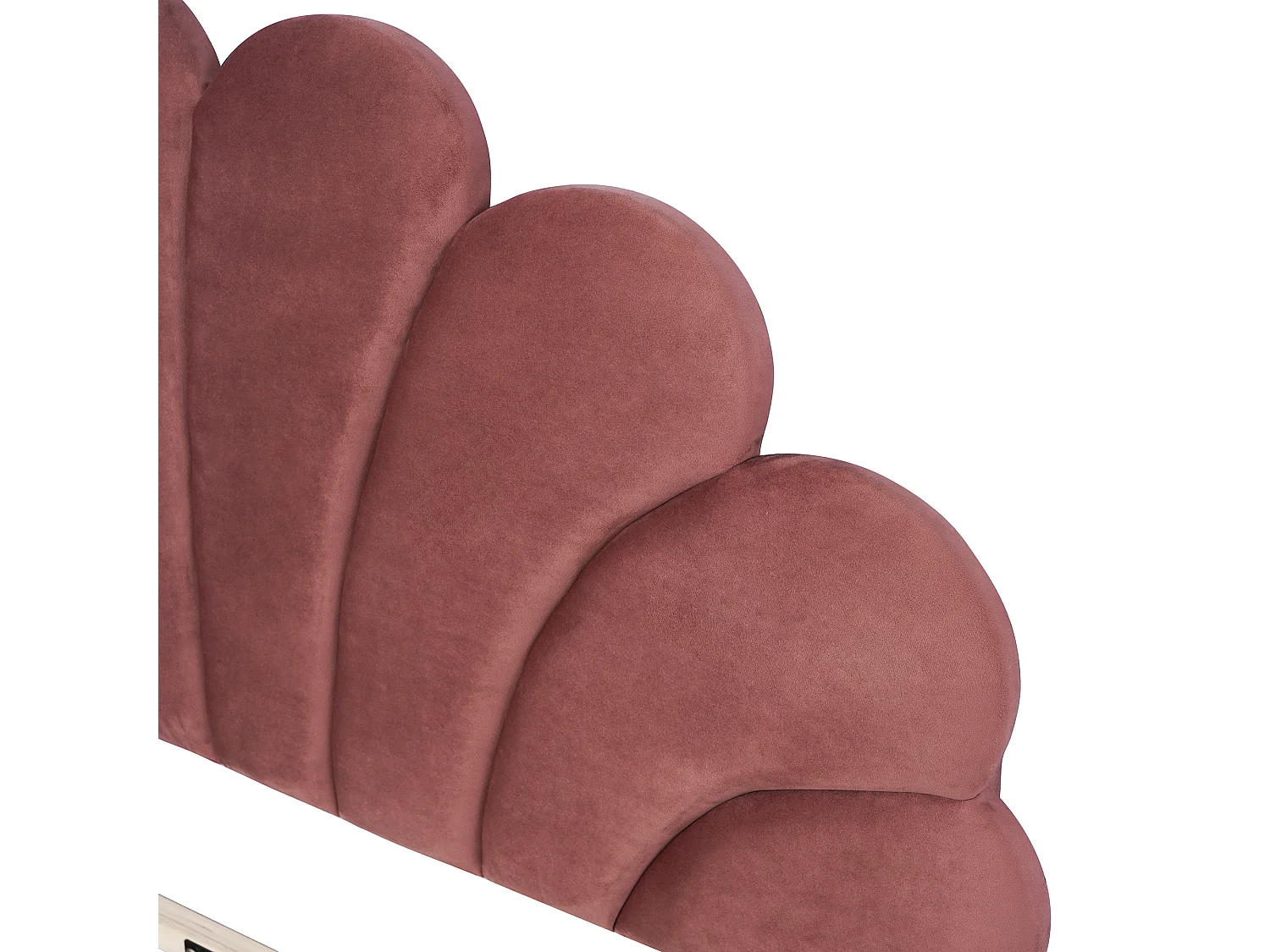 Lit double 206x150x110.5 cm avec tête de lit en forme de fleur et sommier à lattes Panneaux de particules en rouges pour adultes et adolescents