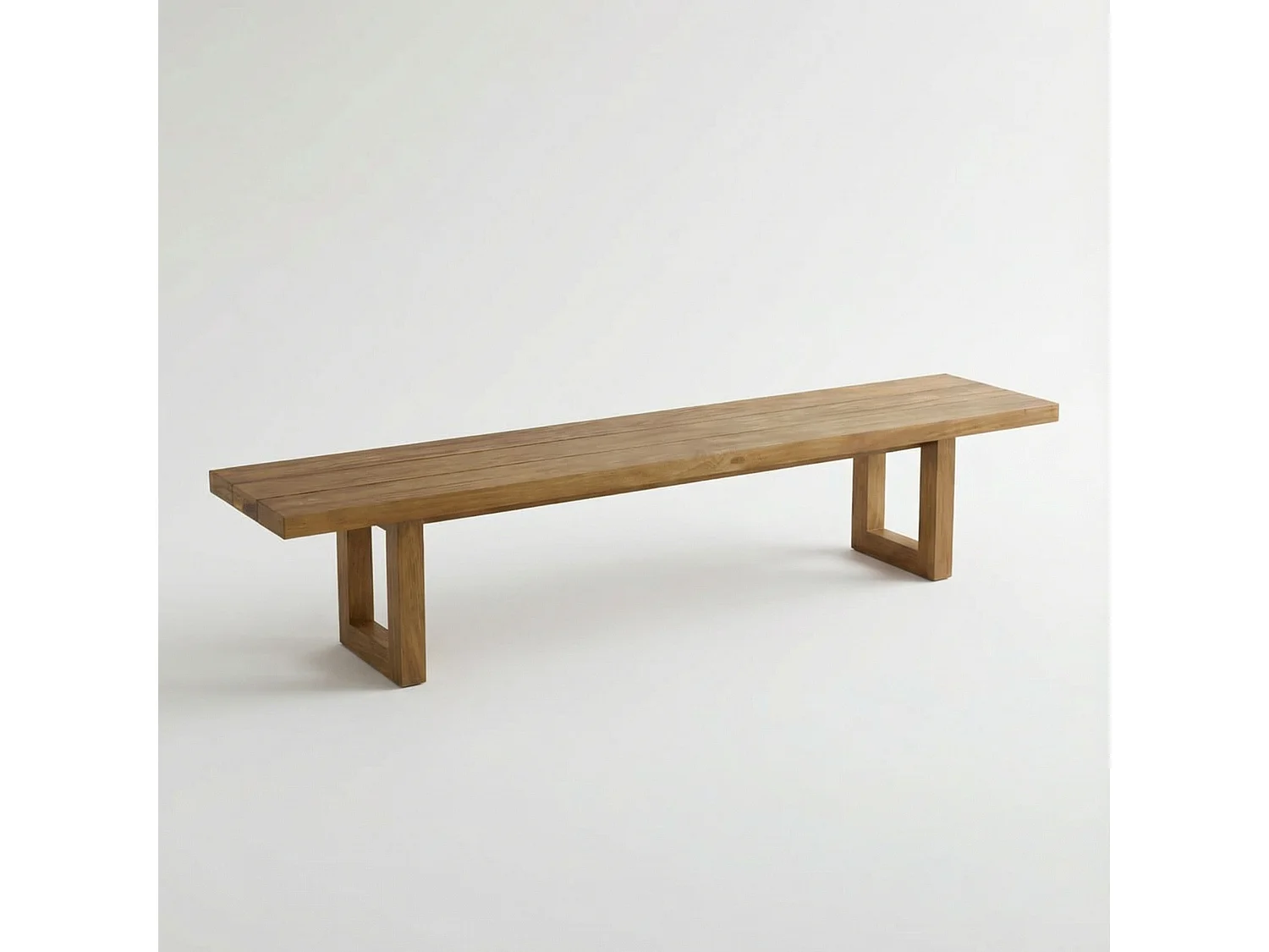 Banc à Pied Carré - Naturel - 220