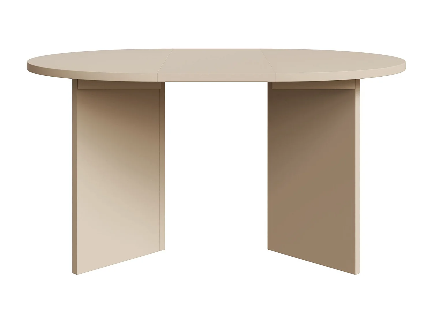 Esstisch rund – Cappuccino – ausziehbar – 110–190×110 cm – OVO