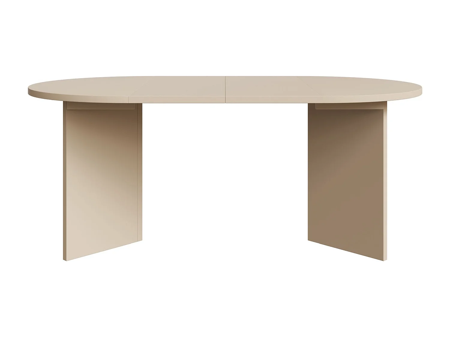 Esstisch rund – Cappuccino – ausziehbar – 110–190×110 cm – OVO