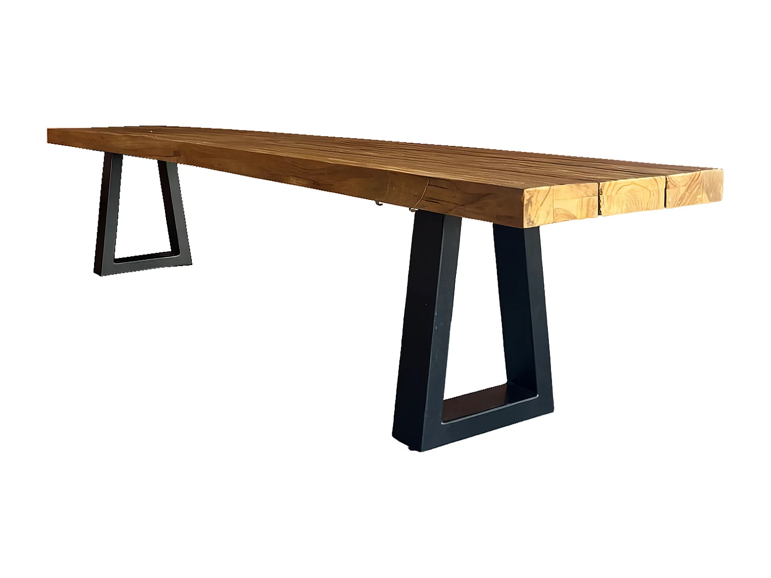 Le Banc Avec Pieds en Fer - Naturel - 280