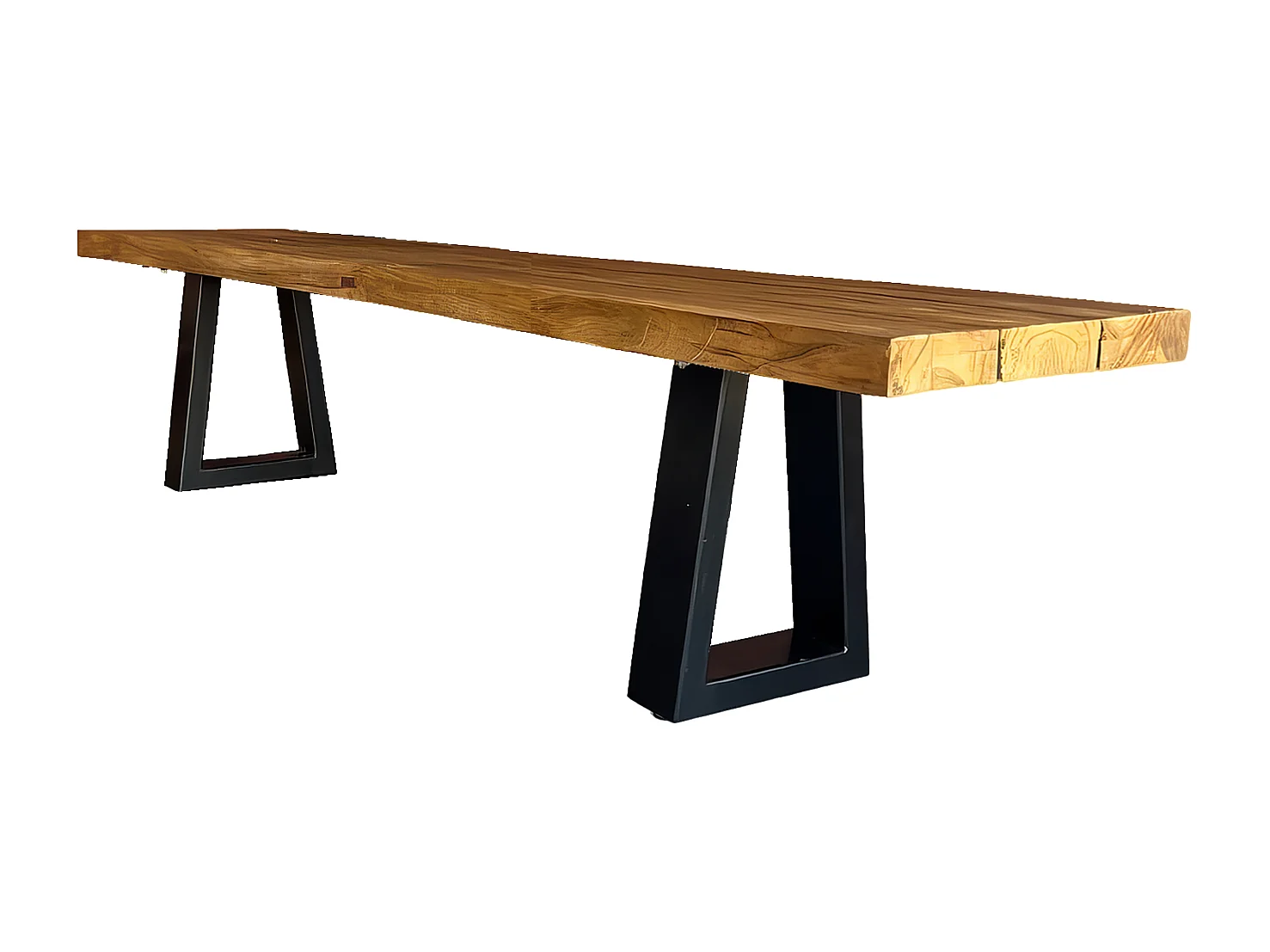 Le Banc Avec Pieds en Fer - Naturel - 220