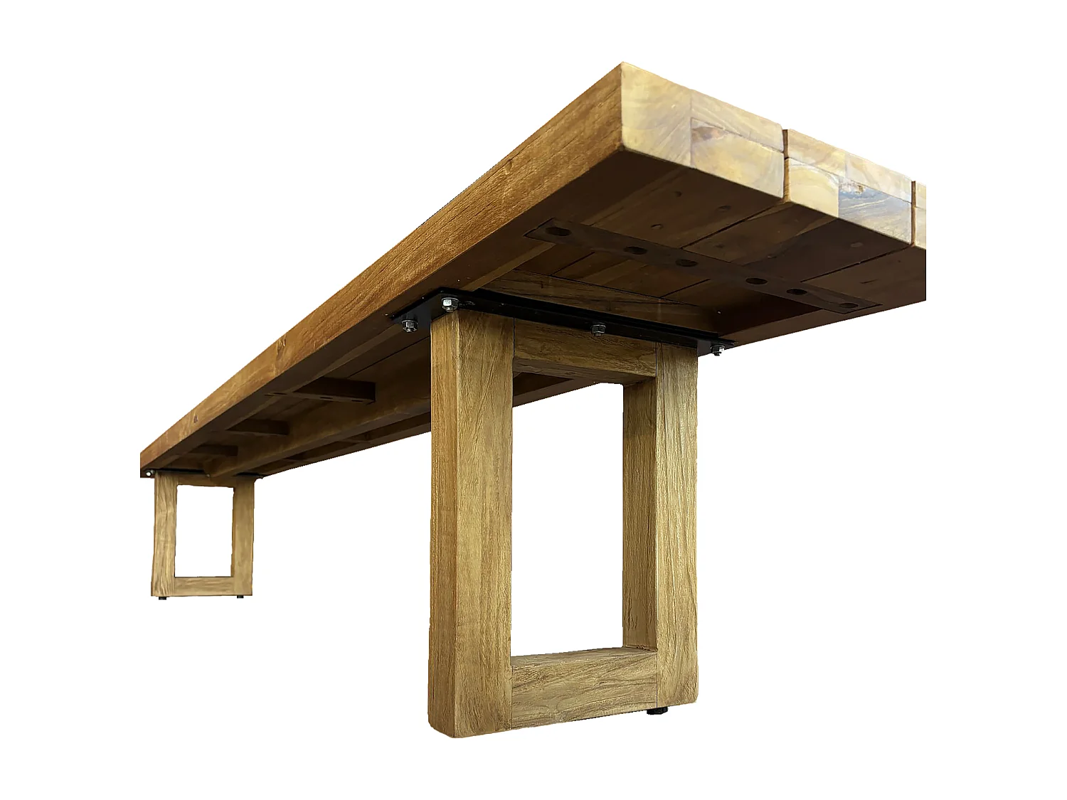 Banc à Pied Carré - Naturel - 280