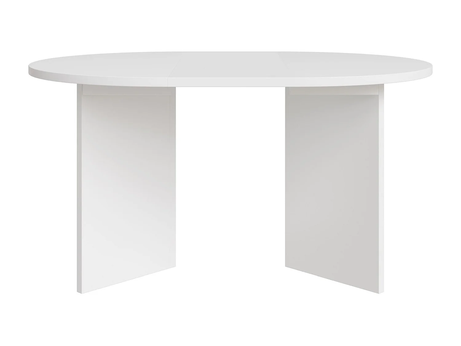 Esstisch rund – Weiß – ausziehbar – 110–190×110 cm – OVO