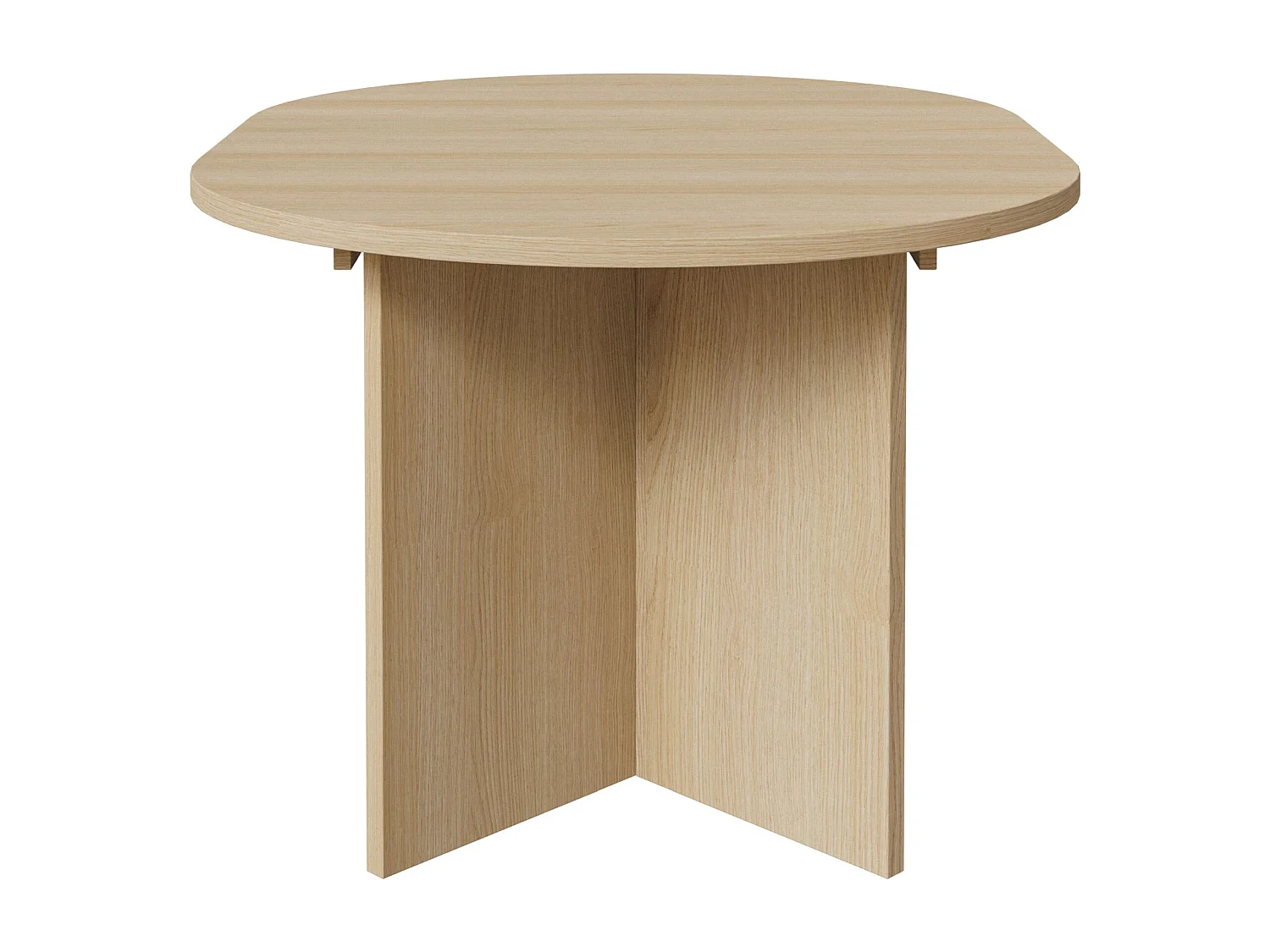 Eettafel rond – Houtlook Eik Lindberg – uitschuifbaar – 110–190×110 cm – Ovo