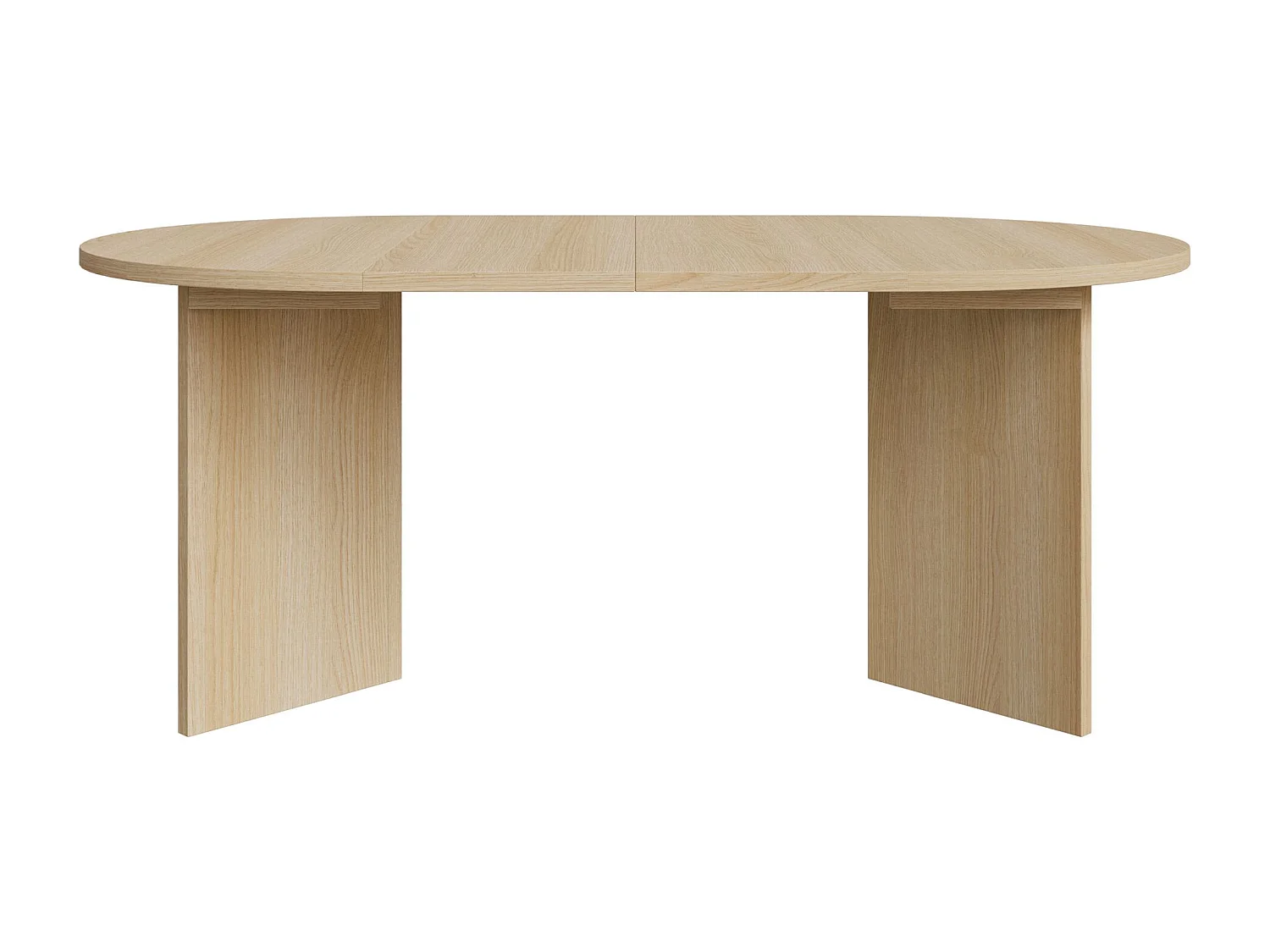 Eettafel rond – Houtlook Eik Lindberg – uitschuifbaar – 110–190×110 cm – Ovo