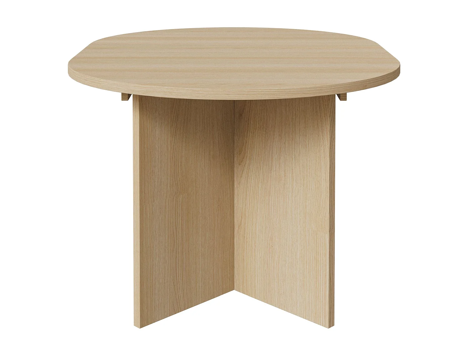 Eettafel rond – Houtlook Eik Lindberg – uitschuifbaar – 110–190×110 cm – Ovo