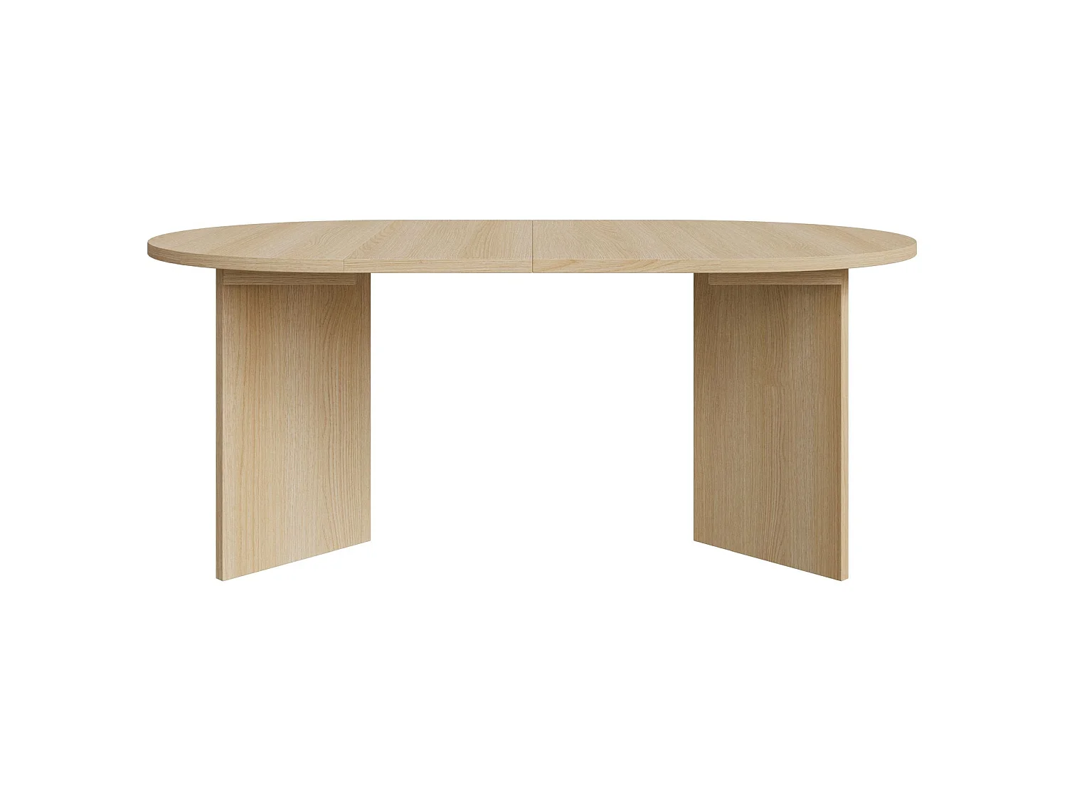 Eettafel rond – Houtlook Eik Lindberg – uitschuifbaar – 110–190×110 cm – Ovo