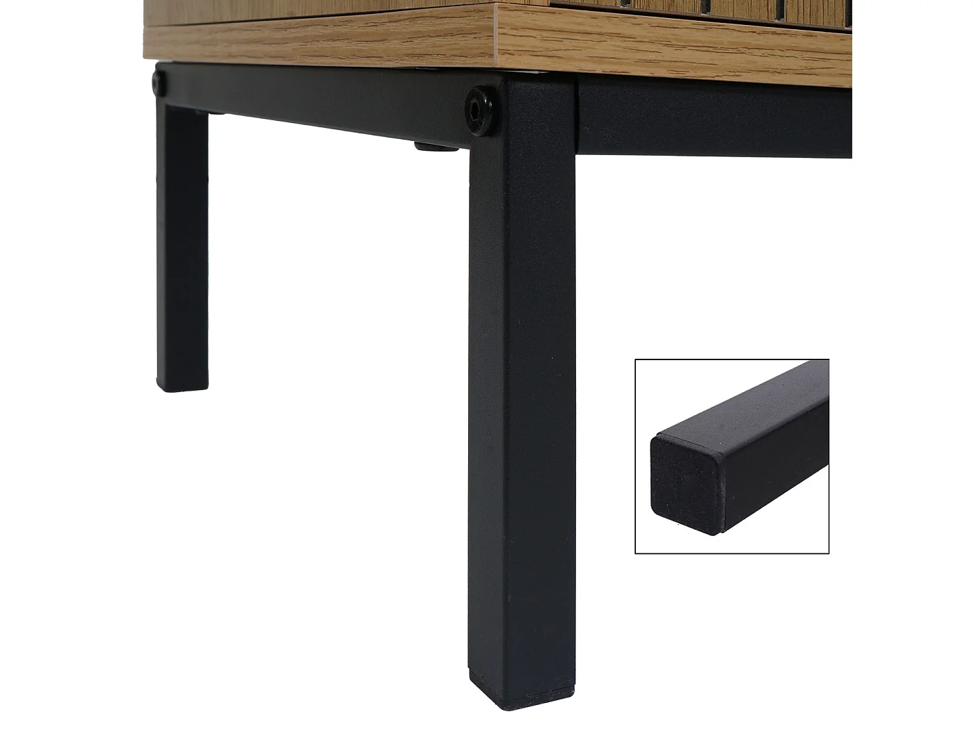 Commode MCW-O42,  aspect bois naturel