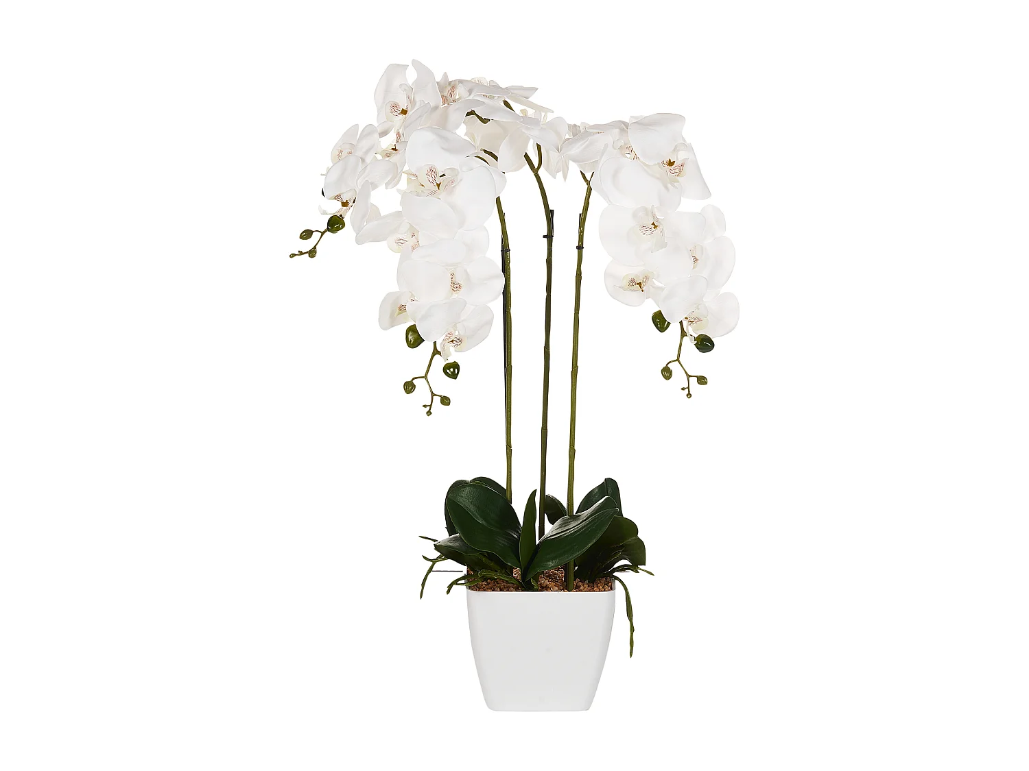 Künstliche Topfpflanze Orchidea Pflanze Indoor Verwendung Kunststoff Dekoration 59 cm Orchid