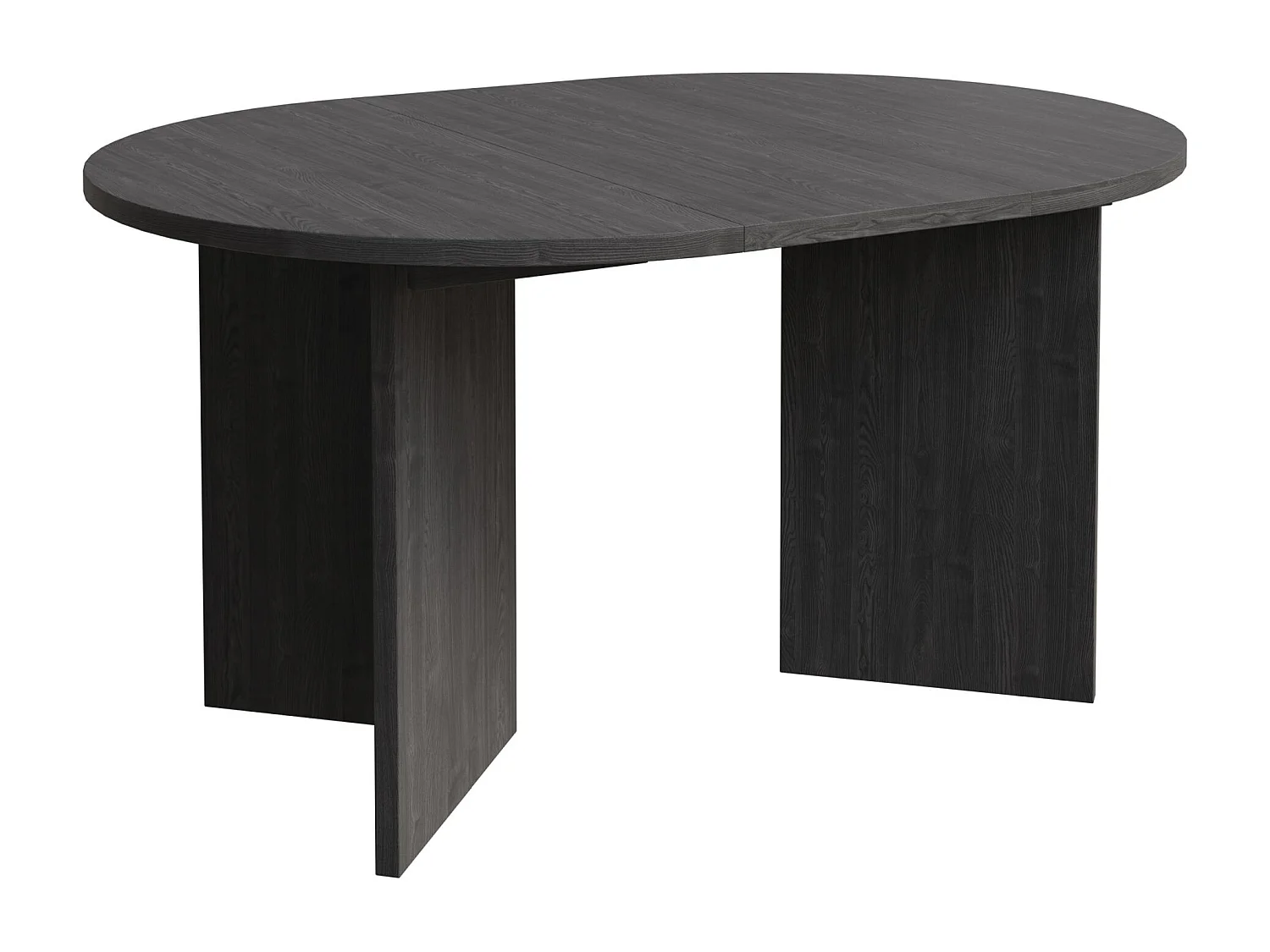 Tavolo da pranzo rotondo allungabile – 110–190 x 110 cm – Effetto frassino Portland – OVO