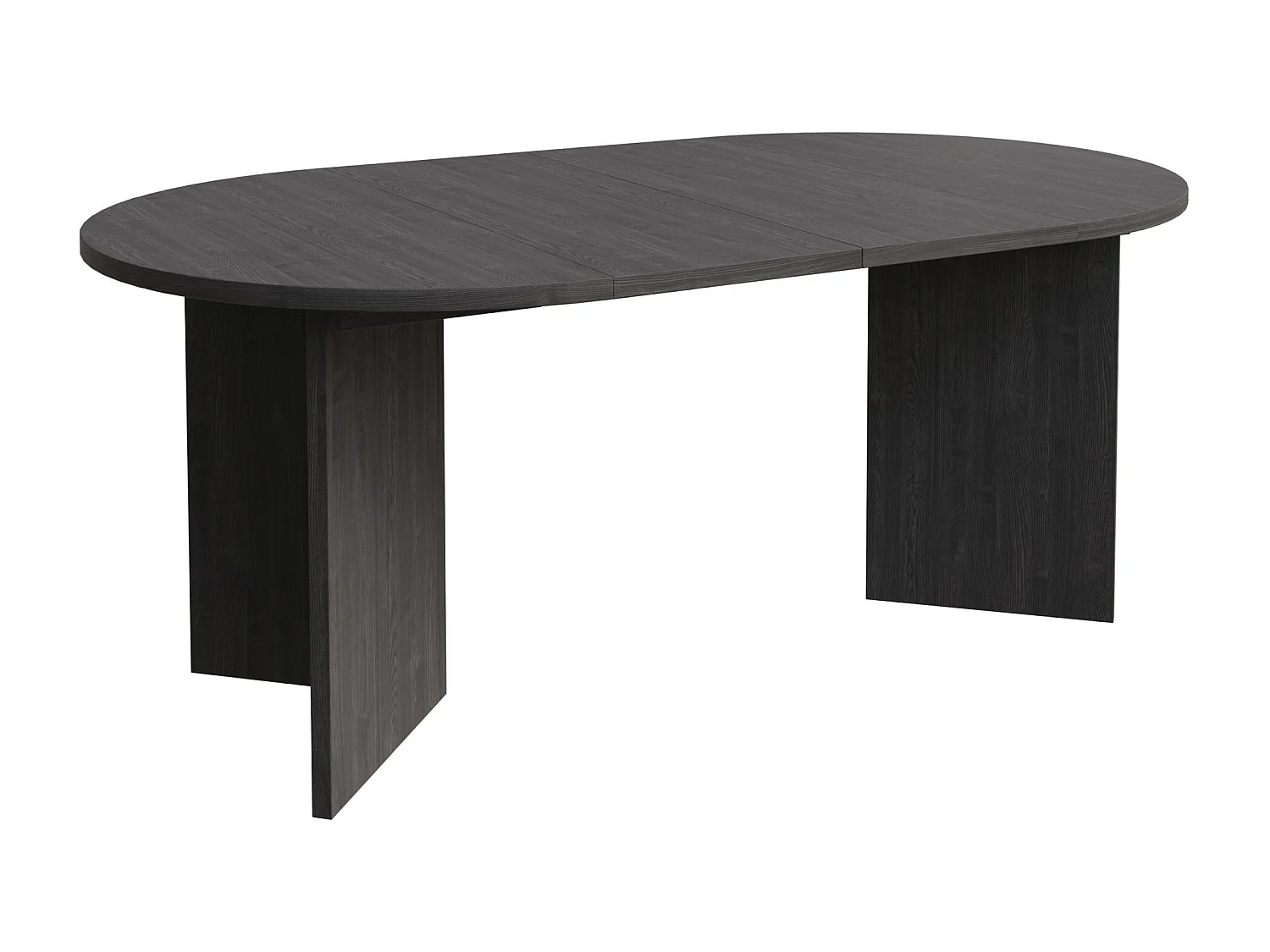Eettafel rond – Houtlook Es Portland – uitschuifbaar – 110–190×110 cm – Ovo