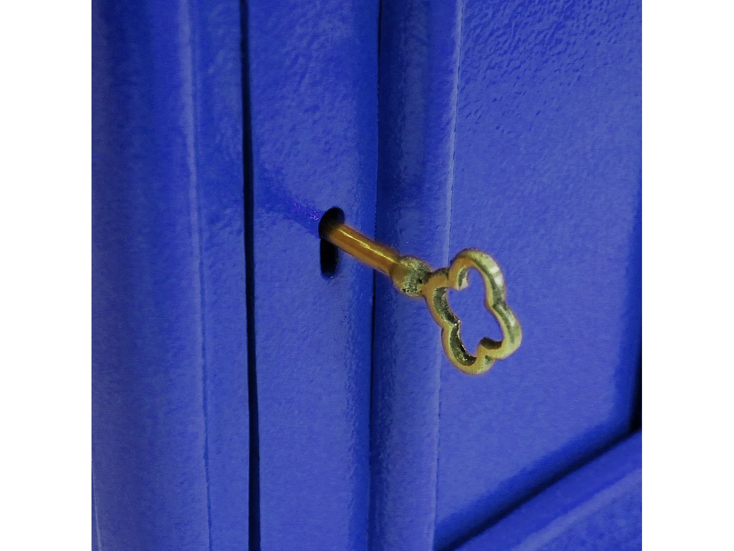 Boîte aux Lettres Bleue avec Support