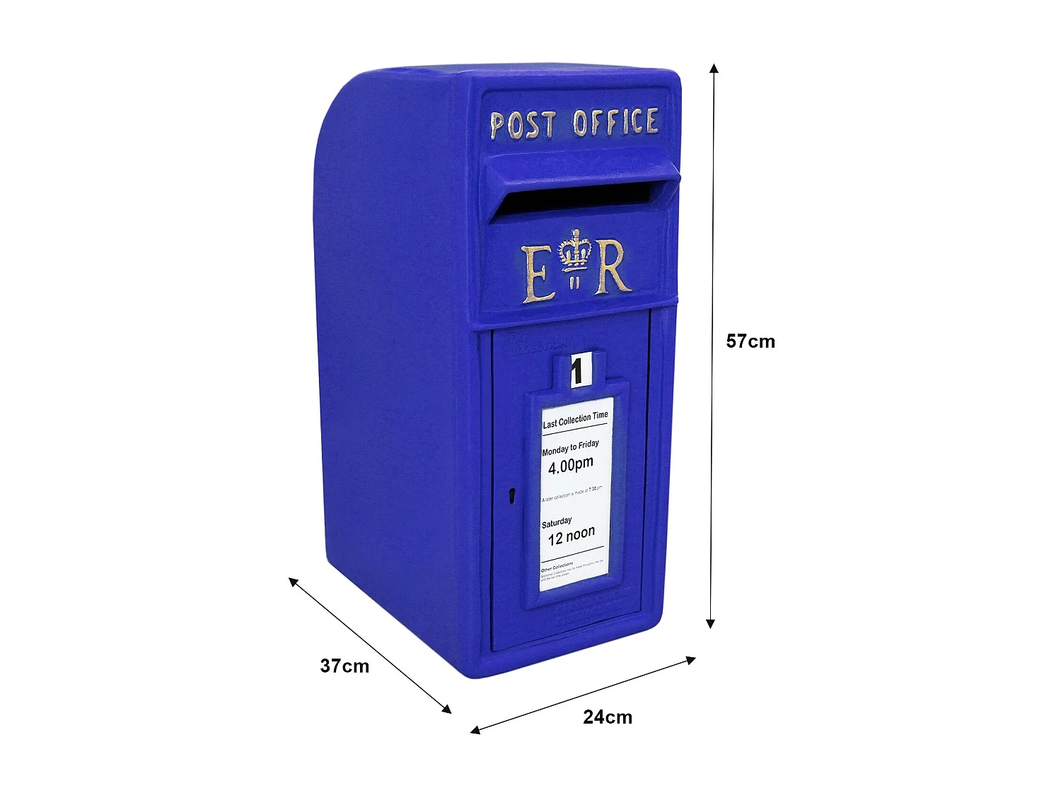 Boîte aux Lettres Bleue avec Support