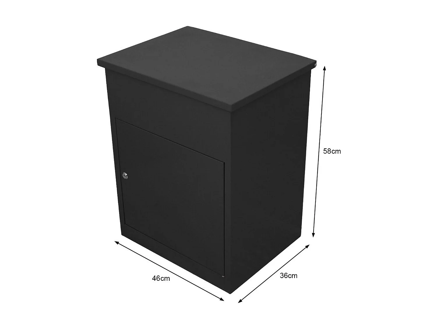 Monstershop Paketkasten Schwarz