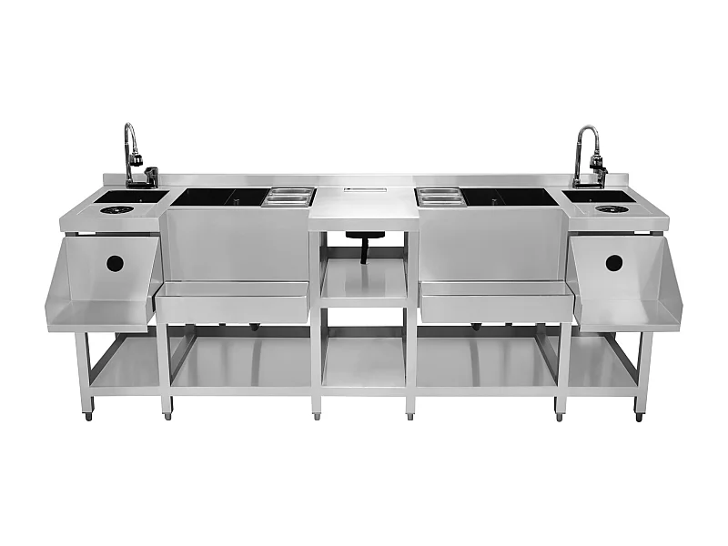 Station Double Jumelle pour Bar à Cocktails Version Compacte