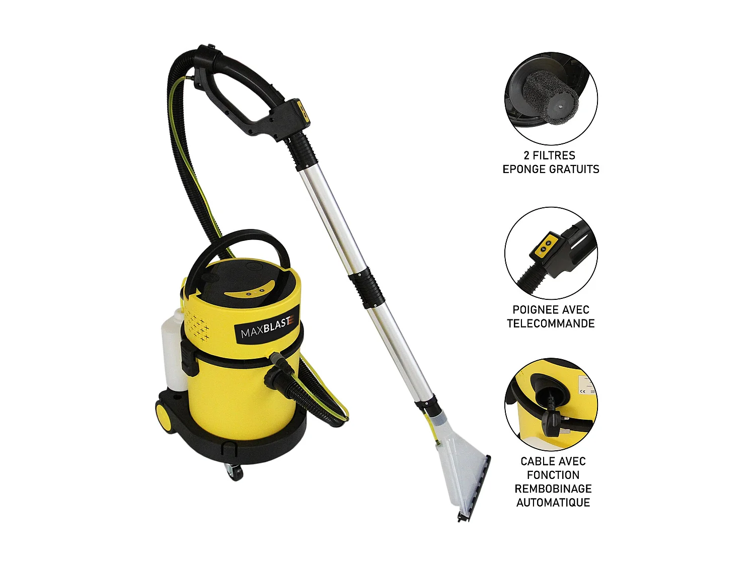 Odkurzacz na mokro i sucho MAXBLAST - 20 l