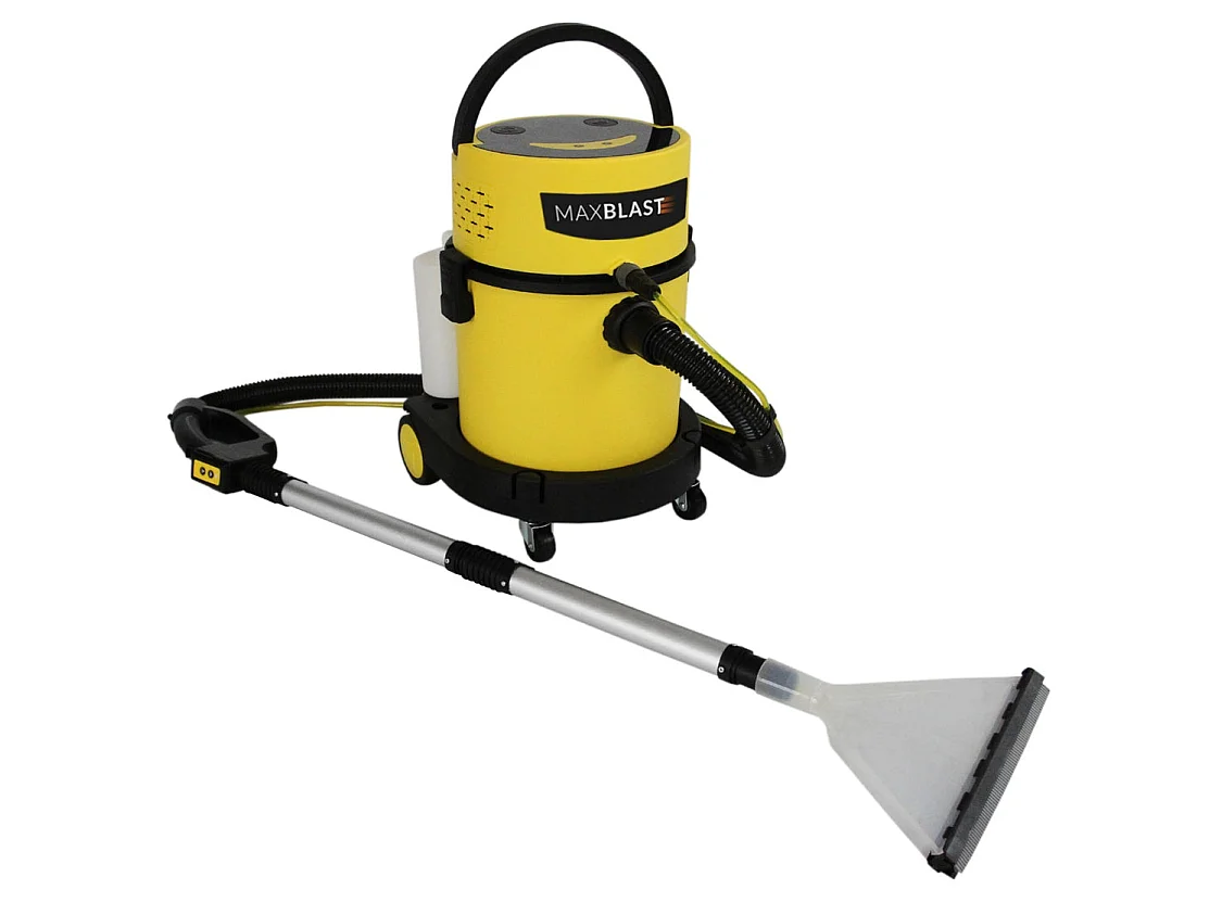 Aspirateur 2 en 1 HEPA 20L Jaune - 4,3m Câble Rembobinage Sèche/Humide