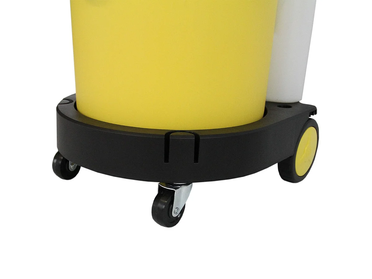 Aspirateur 2 en 1 HEPA 20L Jaune - 4,3m Câble Rembobinage Sèche/Humide