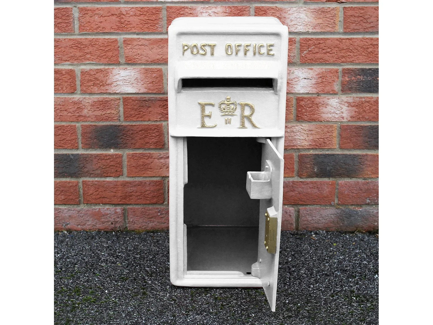 Briefkasten im englischen Stil - Weiß