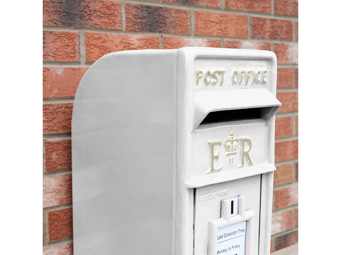 Briefkasten im englischen Stil - Weiß