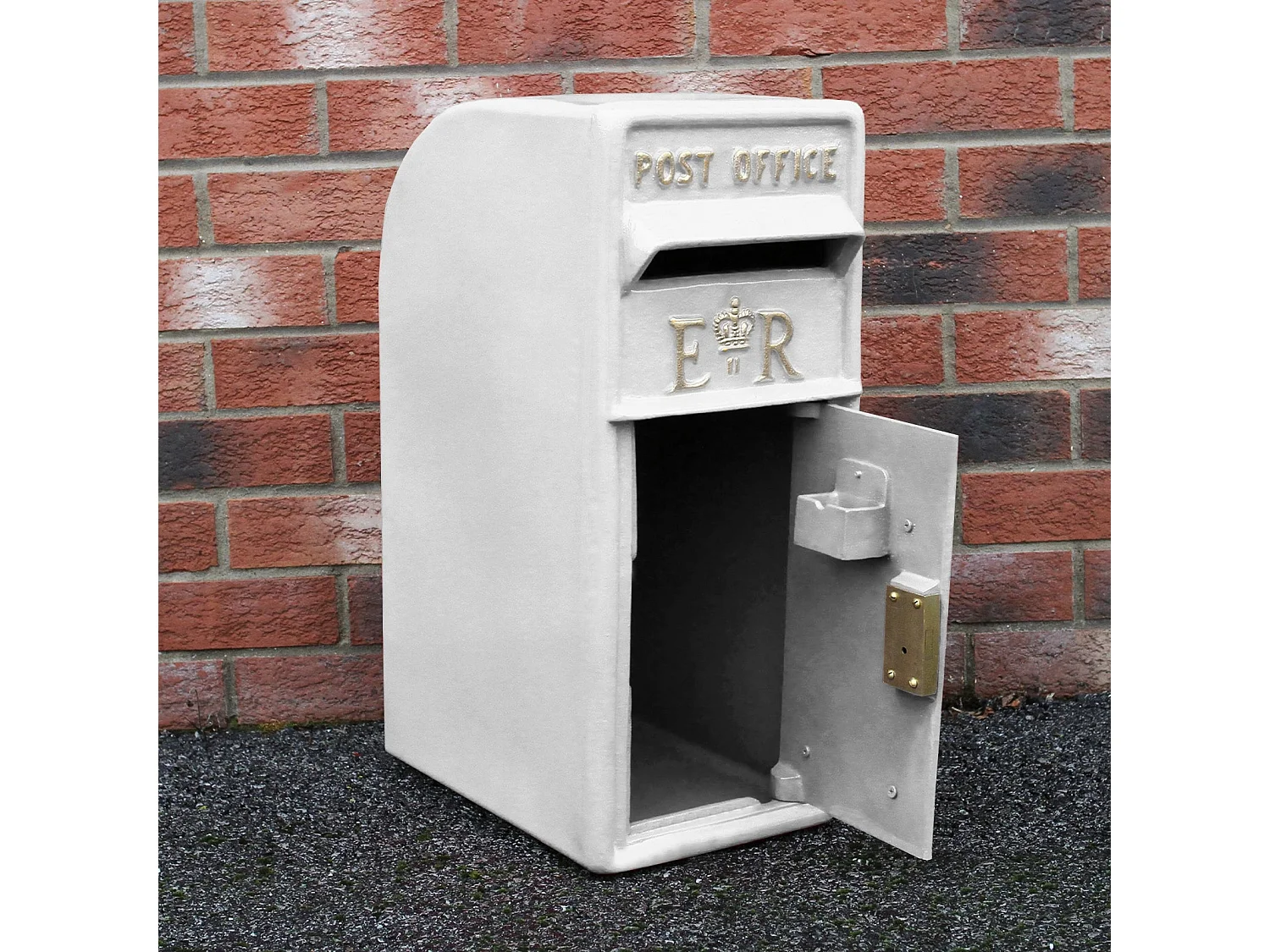 Briefkasten im englischen Stil - Weiß