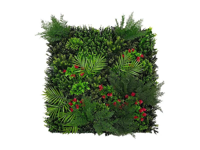 Piastrelle da Parete con Piante Artificiali Mira - 100cm x 100cm