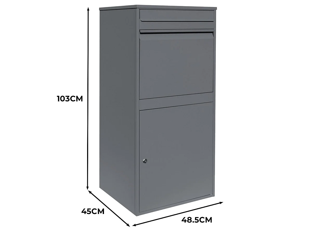 XL Anti-Diebstahl Paketkasten - Grau