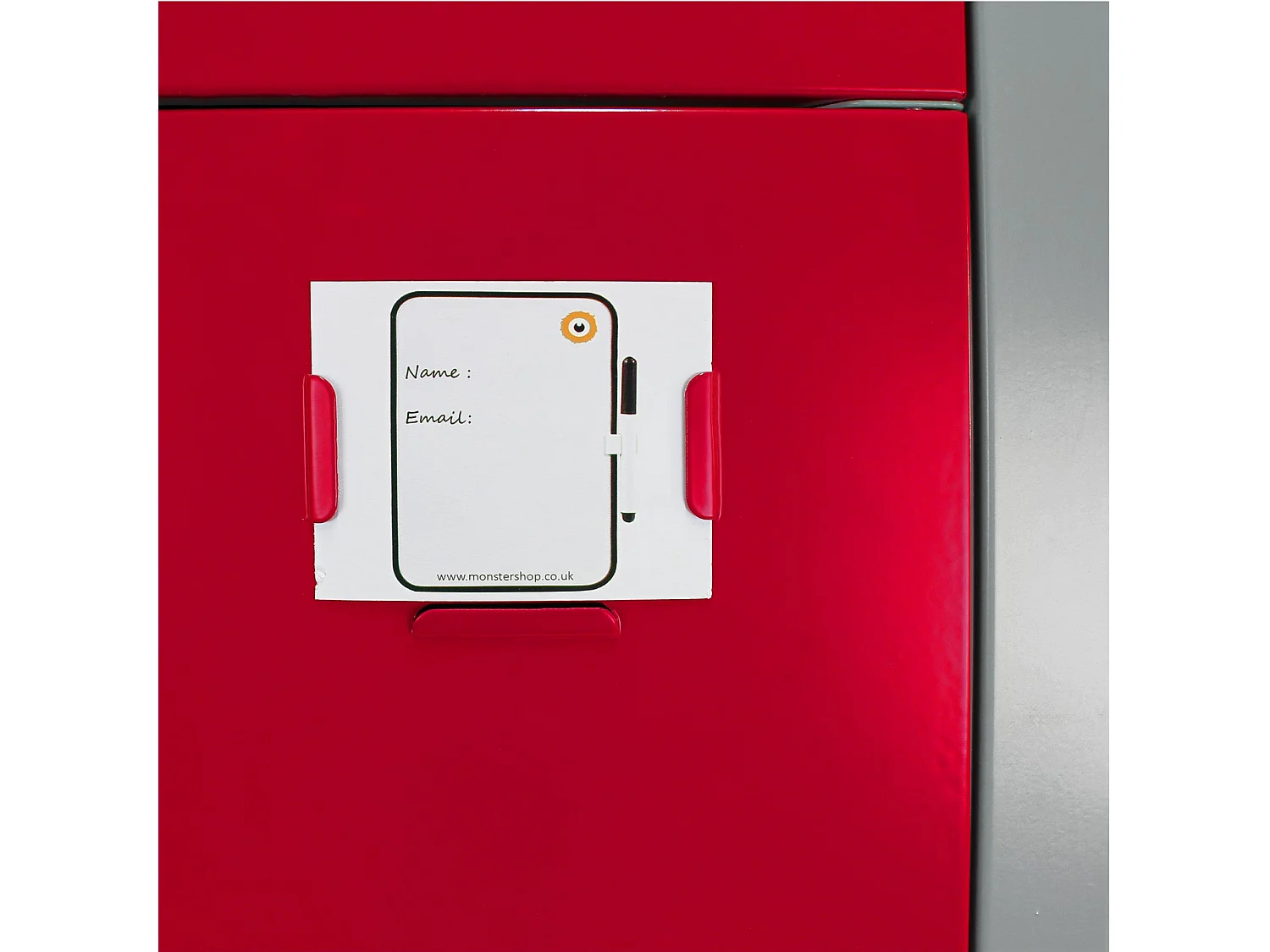 Casier de Rangement de 2 Portes en Acier Rouge