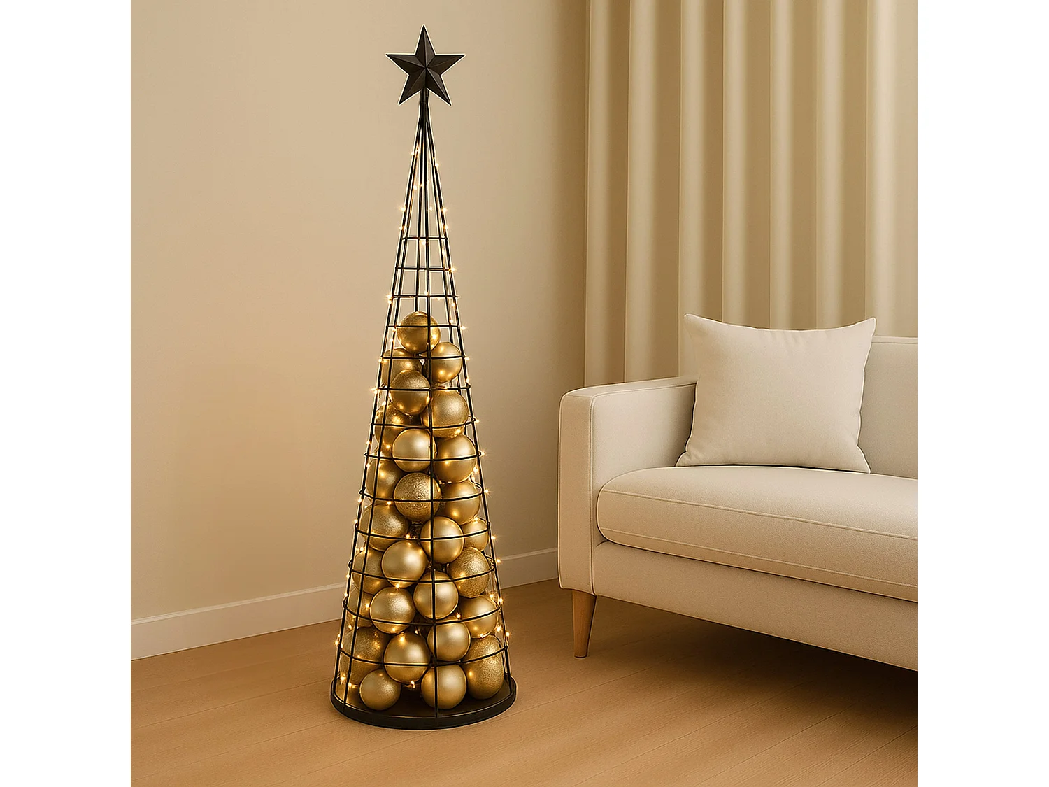 Arbre décoratif MCW-O91,  noir