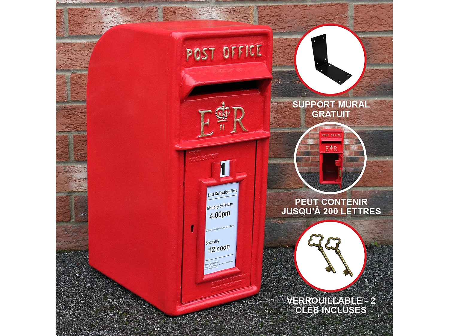 Czerwona skrzynka pocztowa Royal Mail