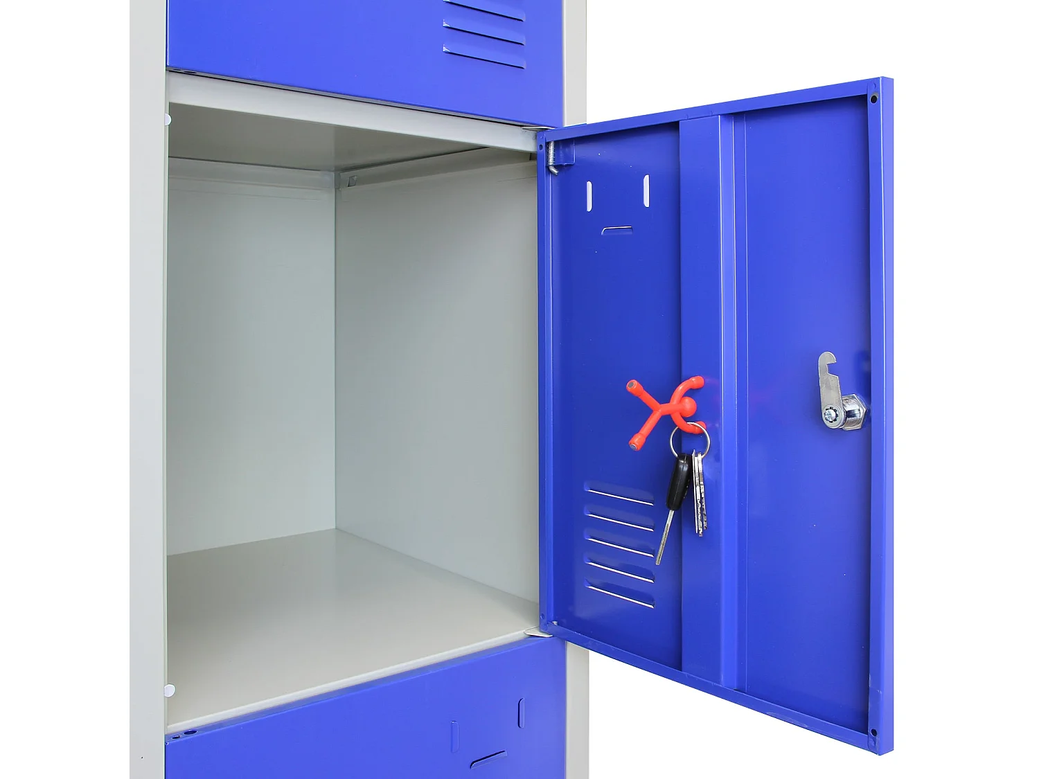 4-türiger Schließfachschrank Spind - Blau