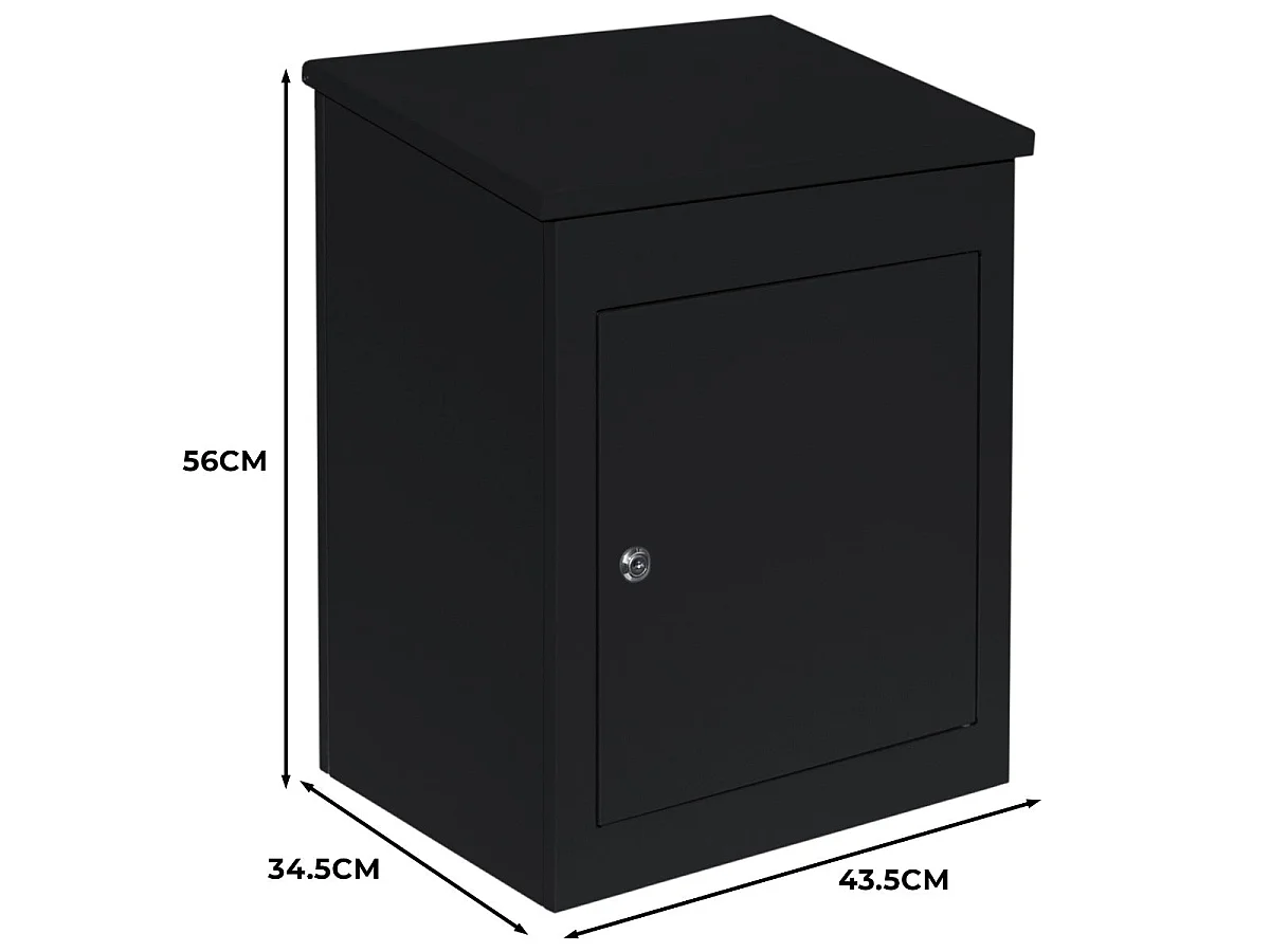 Anti-Diebstahl Paketkasten - Schwarz