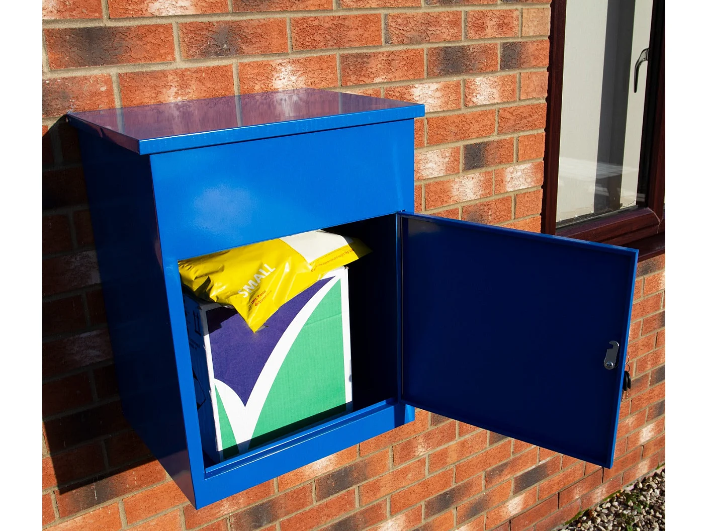Boîte à Parcels Bleue