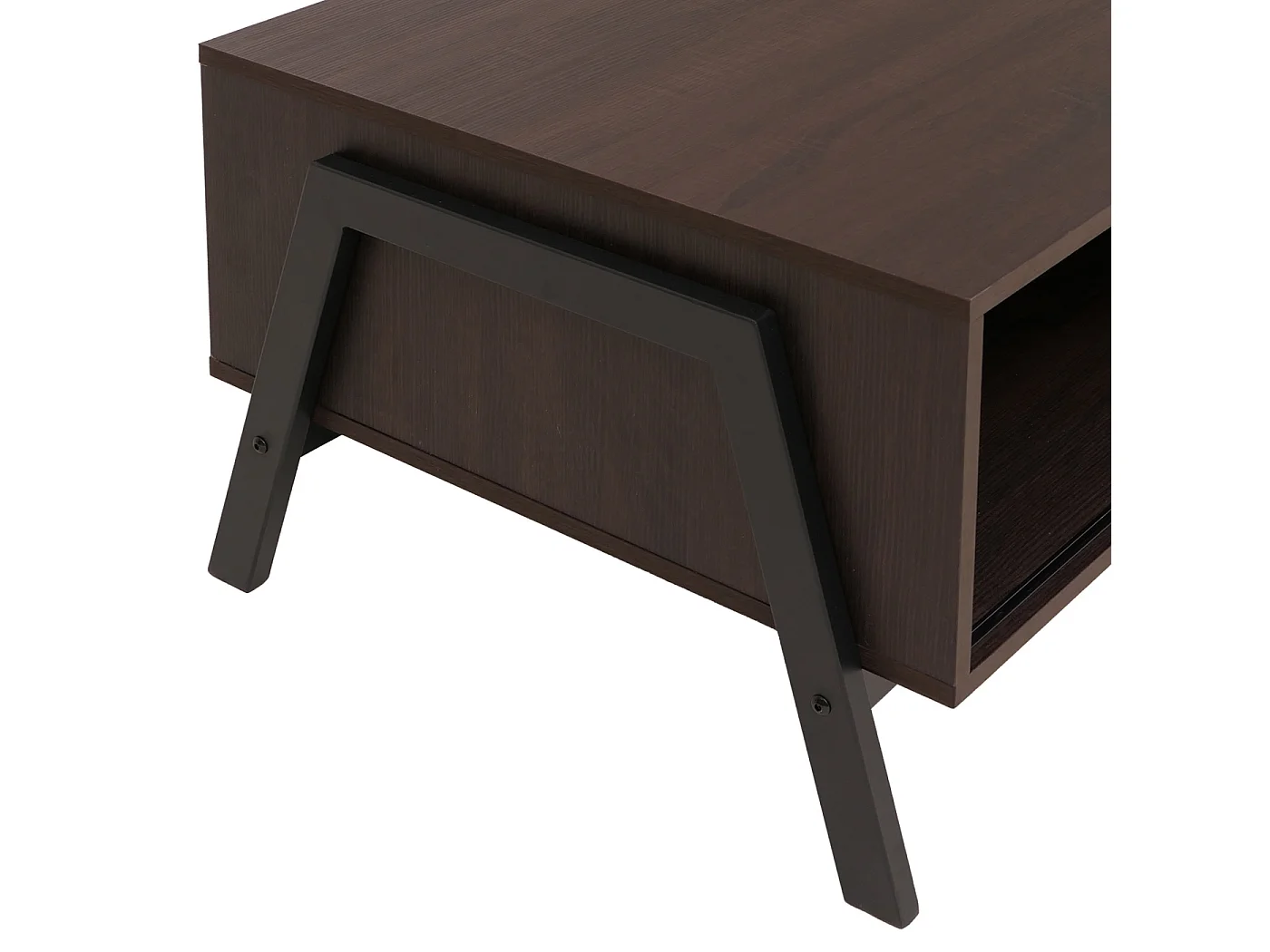 Sofabord MCW-O40,  valnødslook