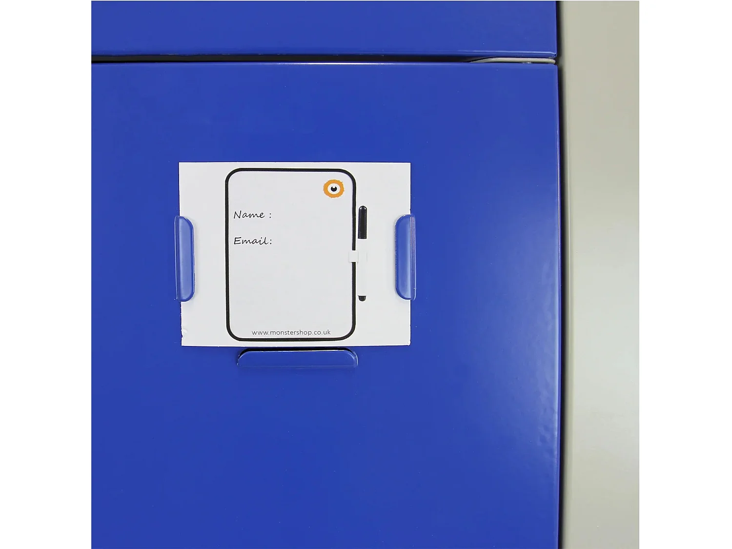 6-türiger blauer Stahlschrank