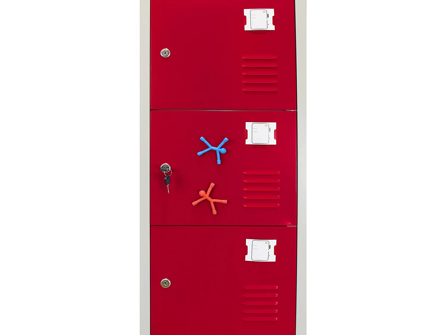 6-türiger Schließfachschrank Spind - Rot