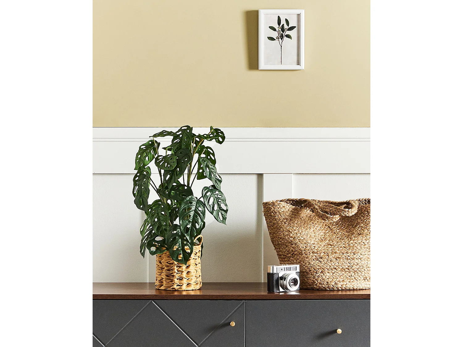 Pianta artificiale 53 cm MONSTERA ADANSONII