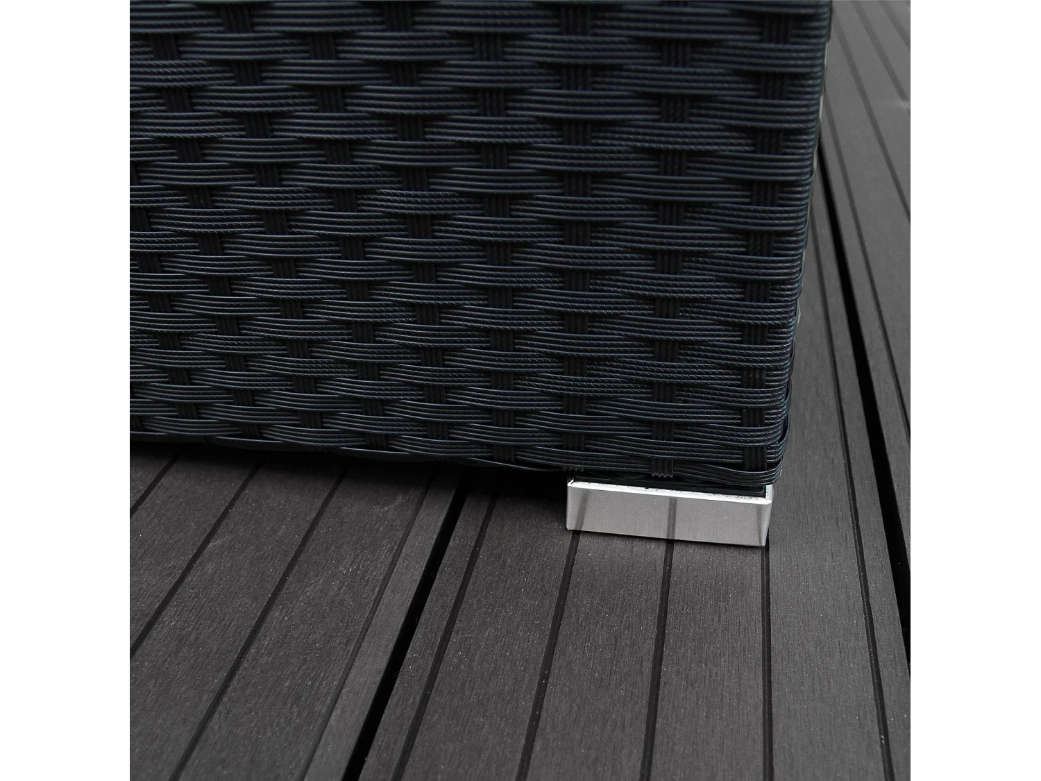 Rotan Hoekset Loungeset Dining Tuintafel - 9 Personen - Regenhoes + Uitneembare Kussens - Zwart